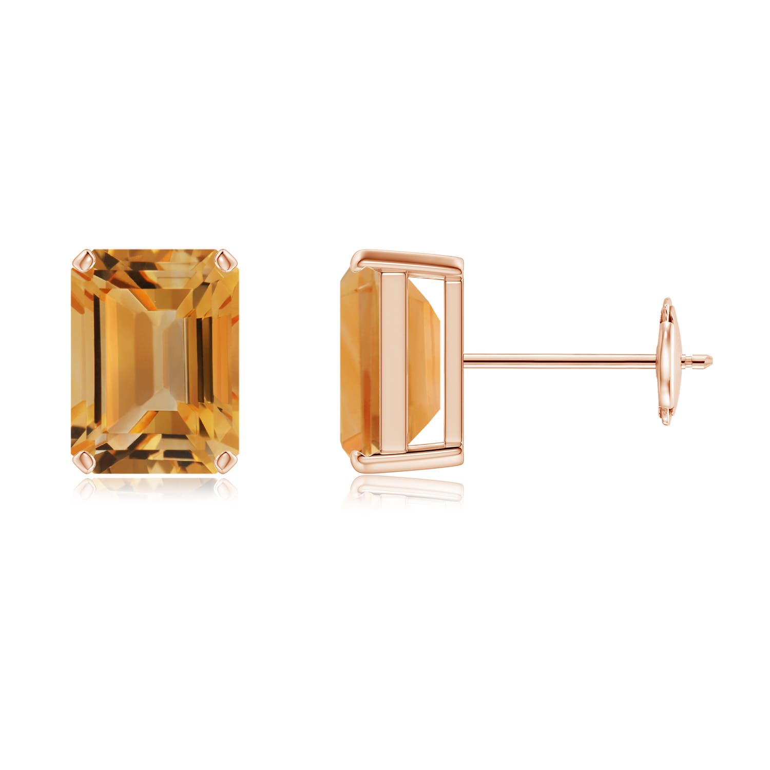 A - Citrine / 3 CT / 14 KT Rose Gold