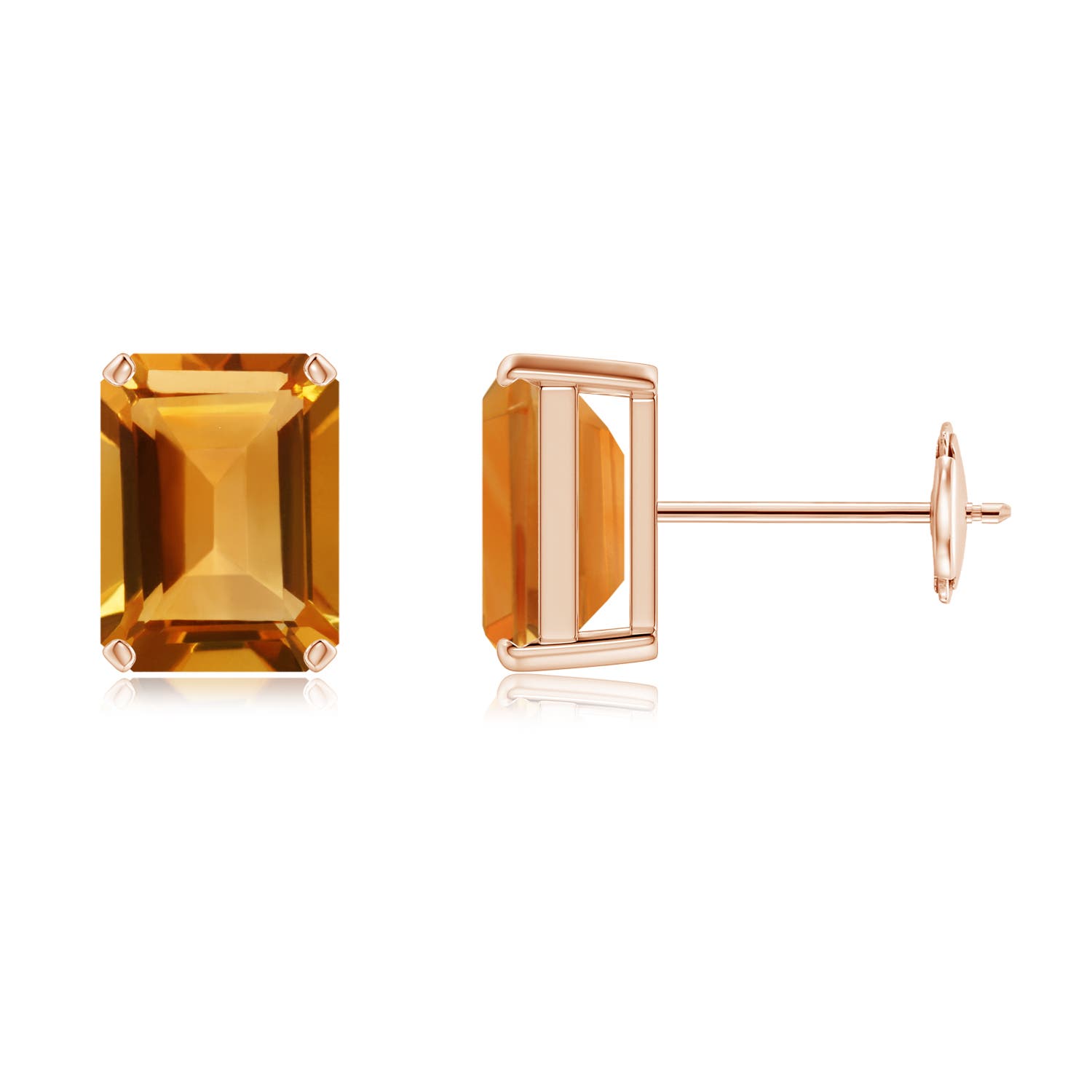 AA - Citrine / 3 CT / 14 KT Rose Gold