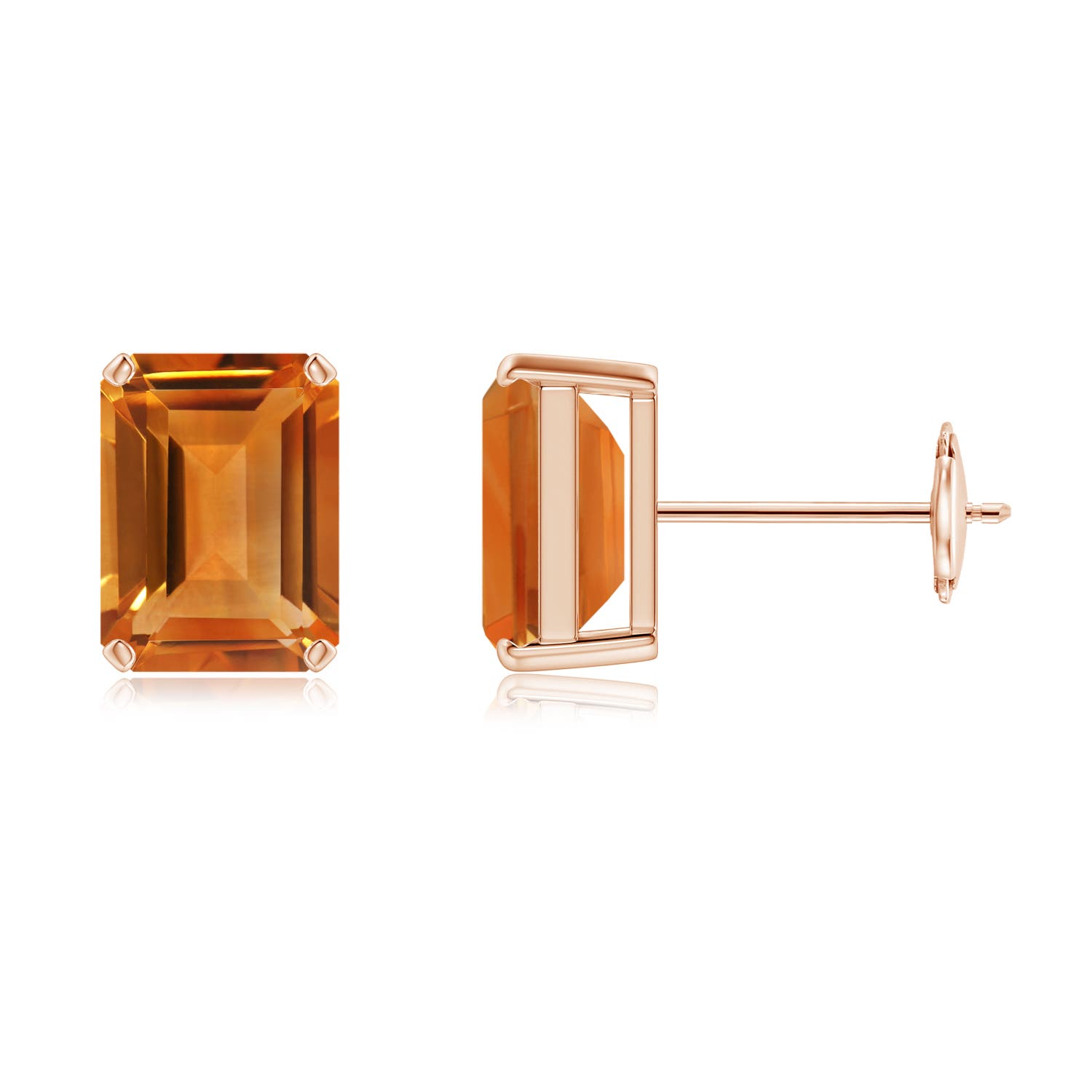 AAA - Citrine / 3 CT / 14 KT Rose Gold