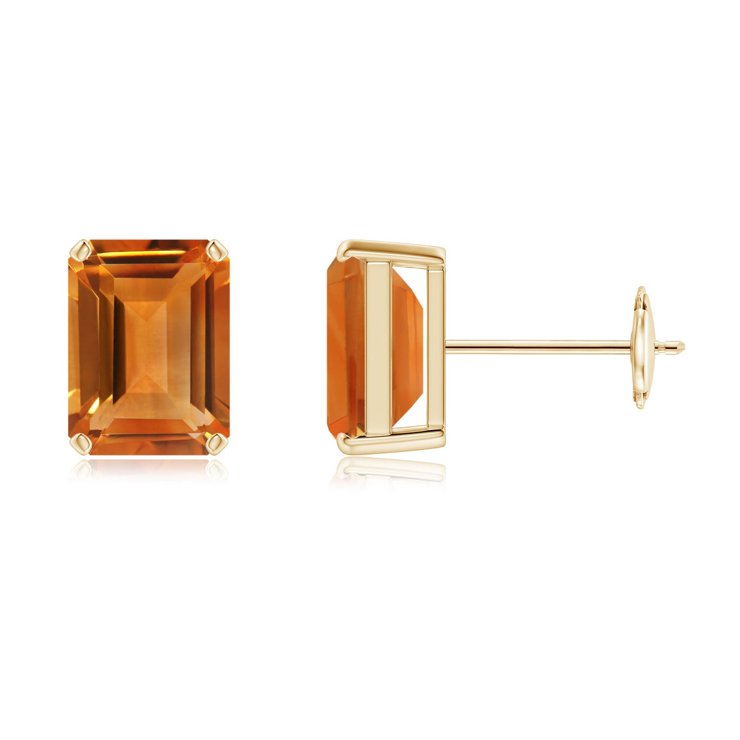 AAA - Citrine / 3 CT / 14 KT Yellow Gold