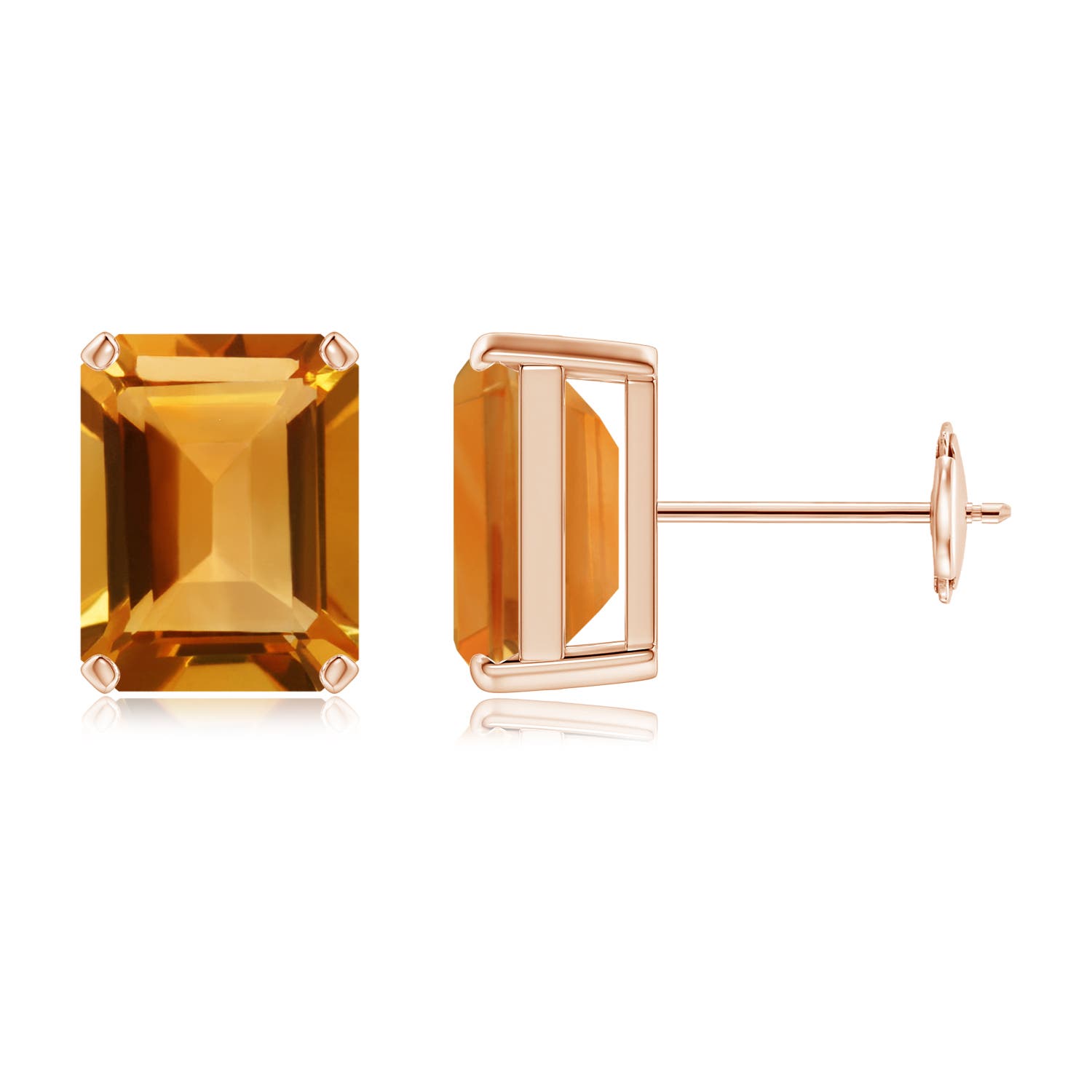 AA - Citrine / 4.2 CT / 14 KT Rose Gold