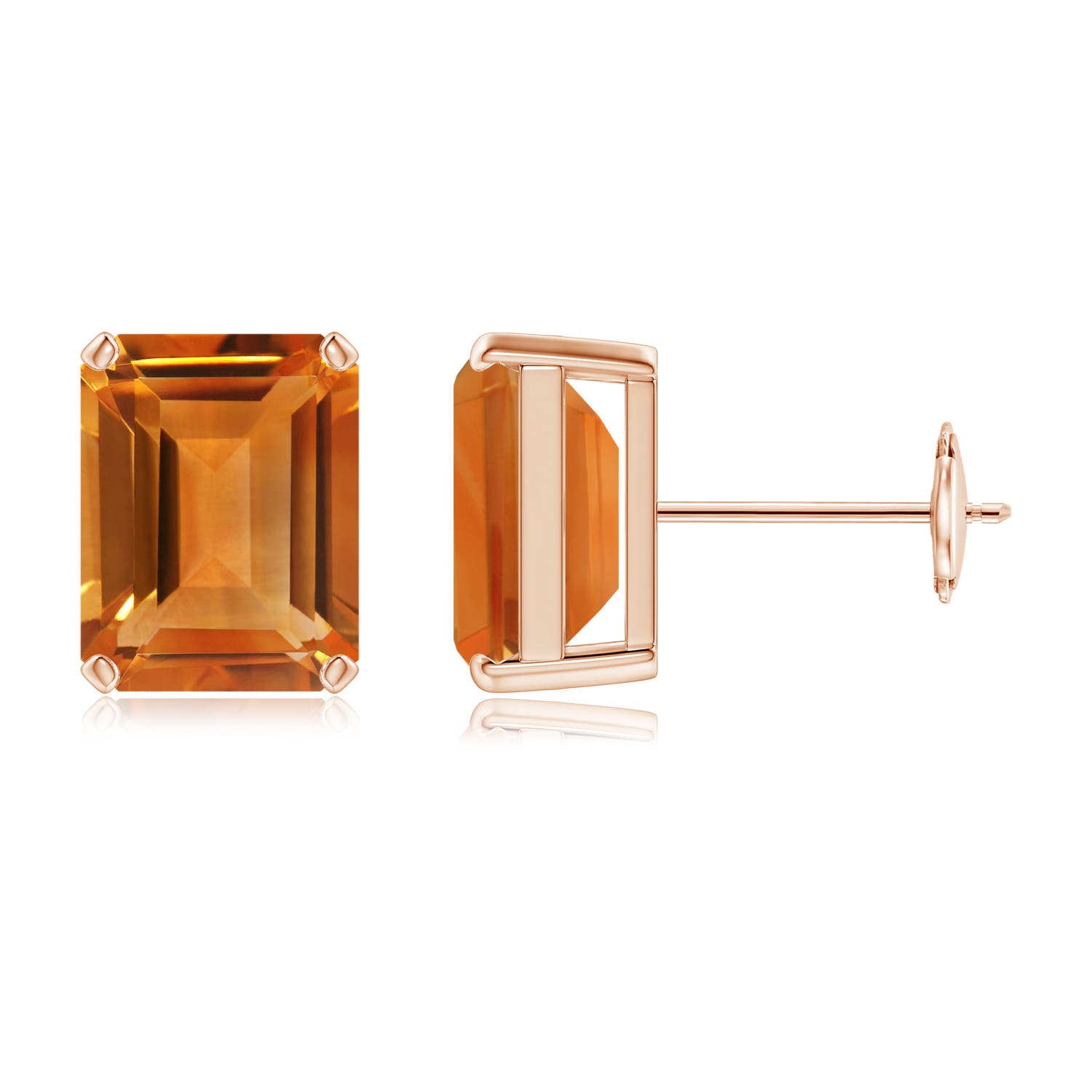 AAA - Citrine / 4.2 CT / 14 KT Rose Gold