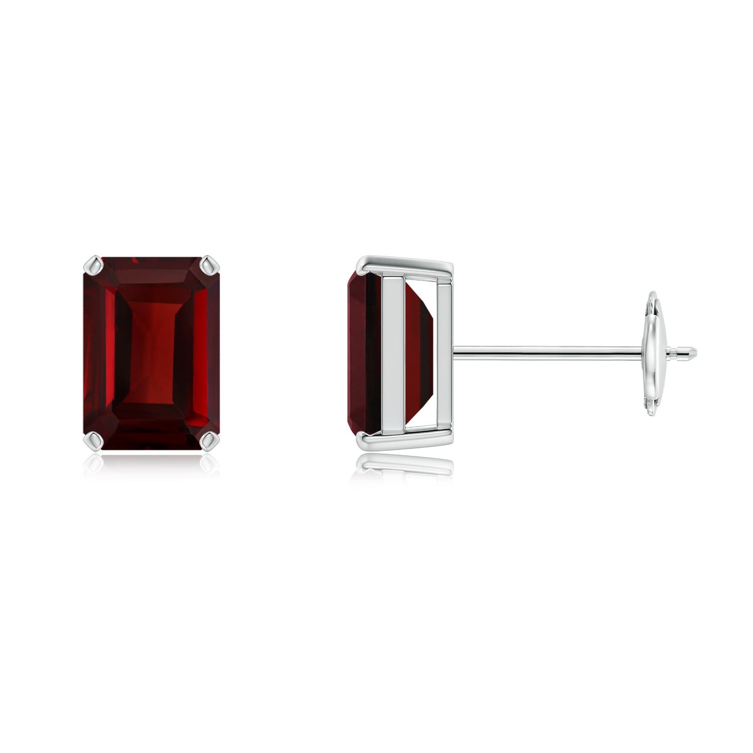 AAA - Garnet / 2.4 CT / 14 KT White Gold