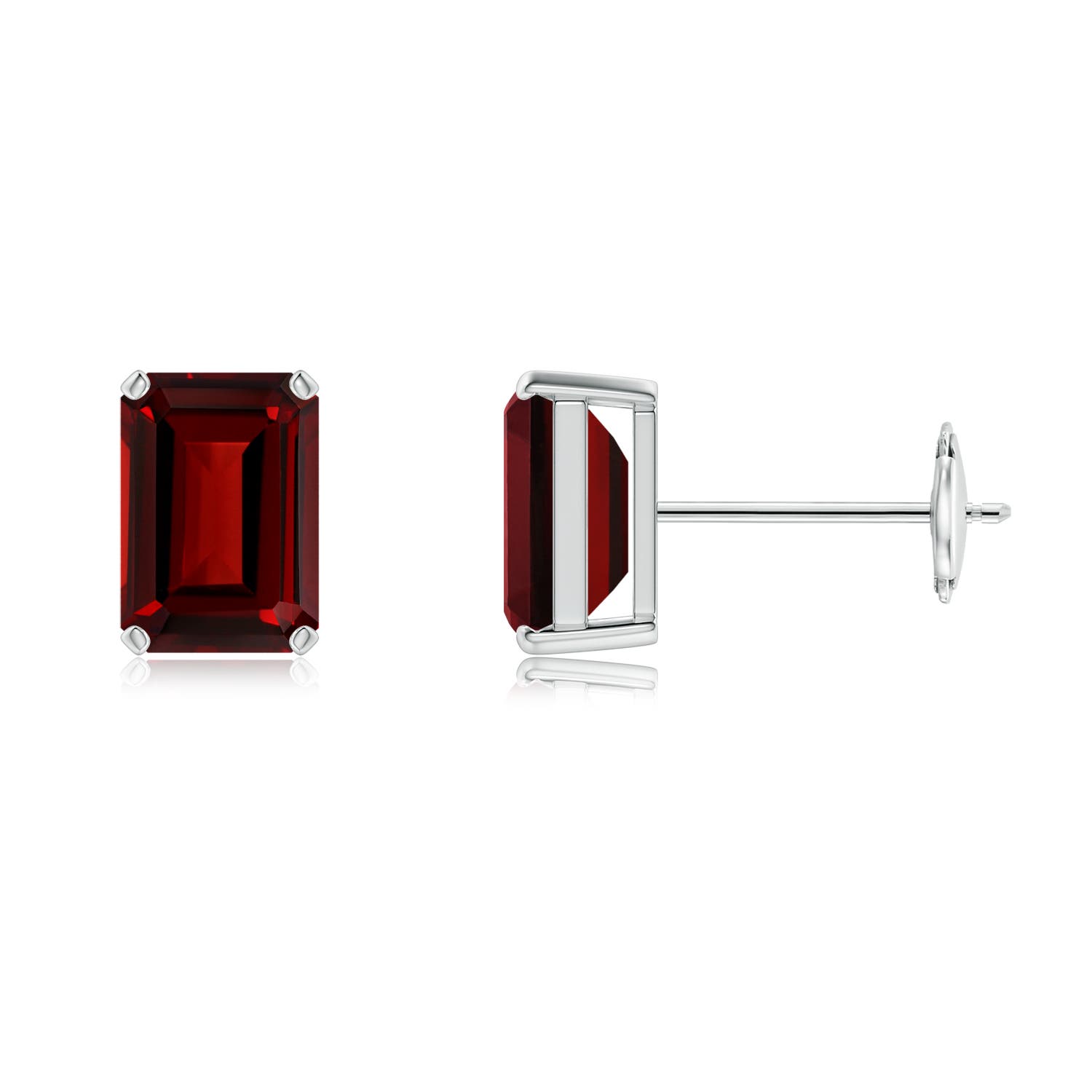 AAAA - Garnet / 2.4 CT / 14 KT White Gold