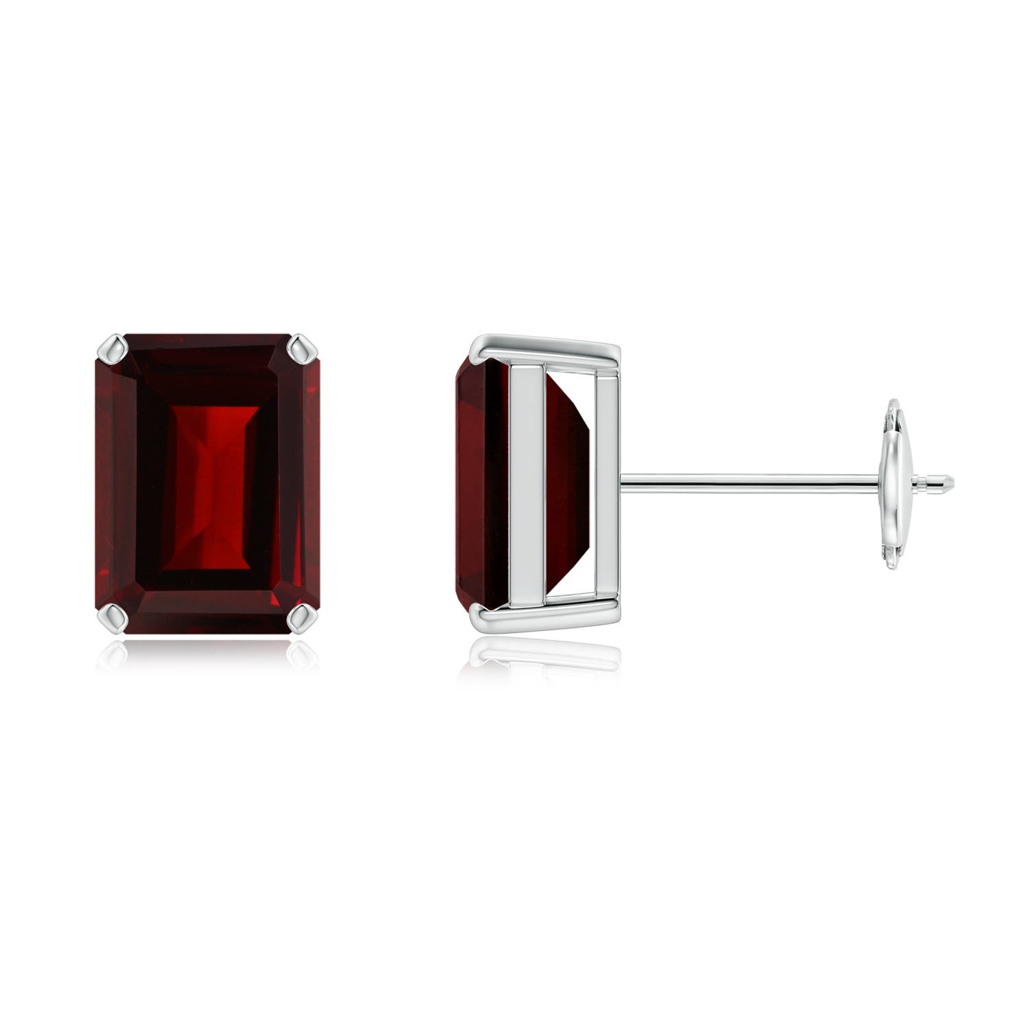 AA - Garnet / 3.6 CT / 14 KT White Gold