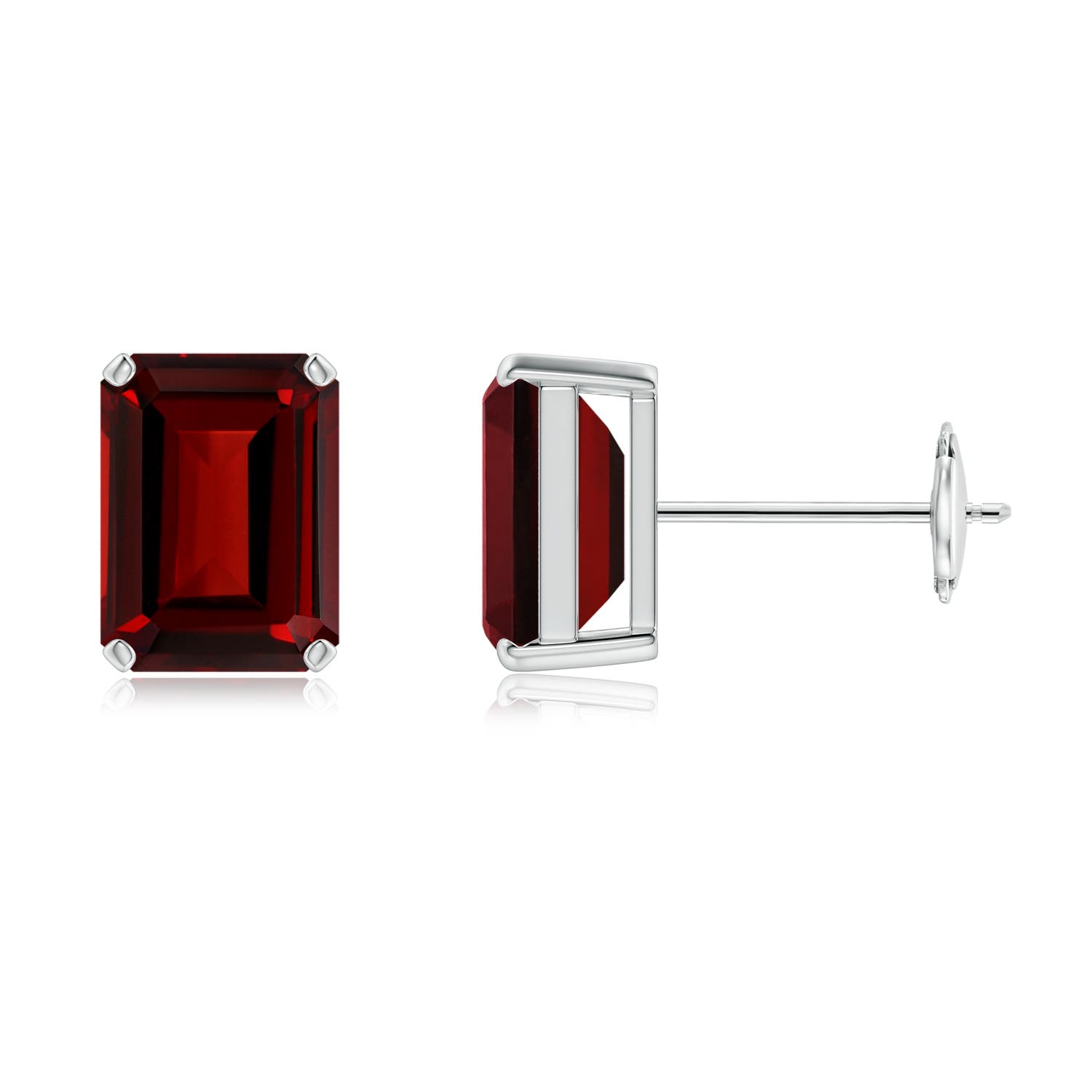 AAAA - Garnet / 3.6 CT / 14 KT White Gold