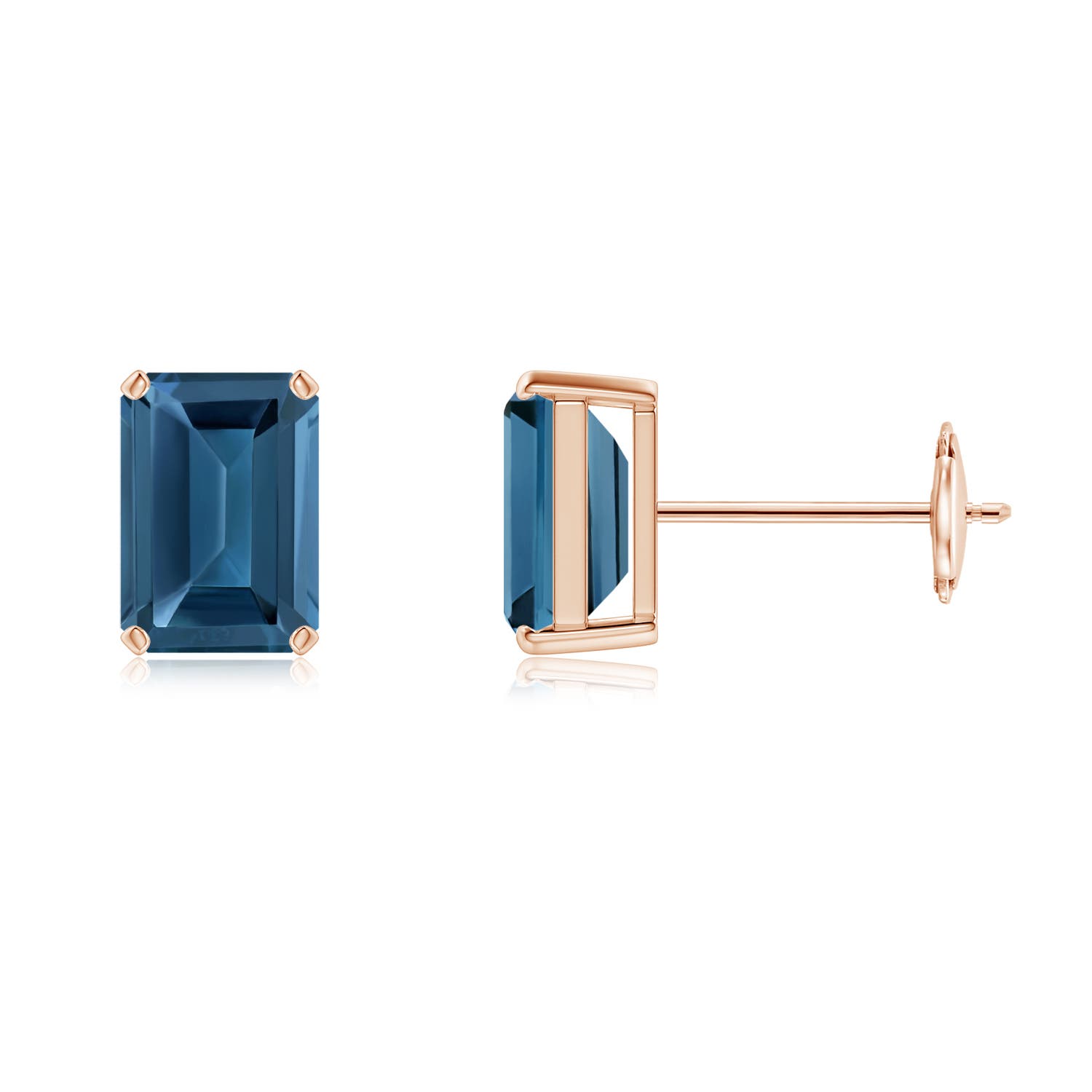 AA - London Blue Topaz / 2.4 CT / 14 KT Rose Gold