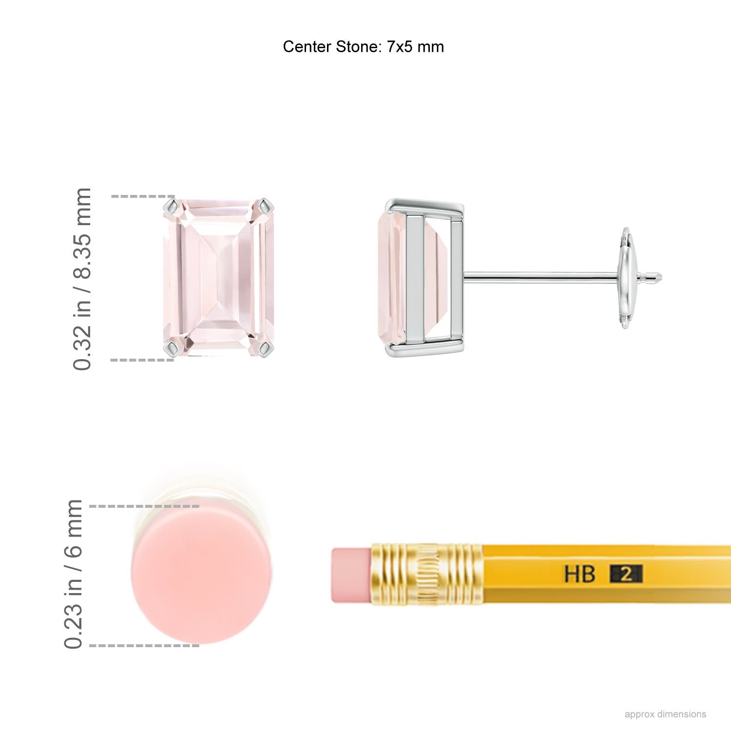 A - Morganite / 1.8 CT / 14 KT White Gold