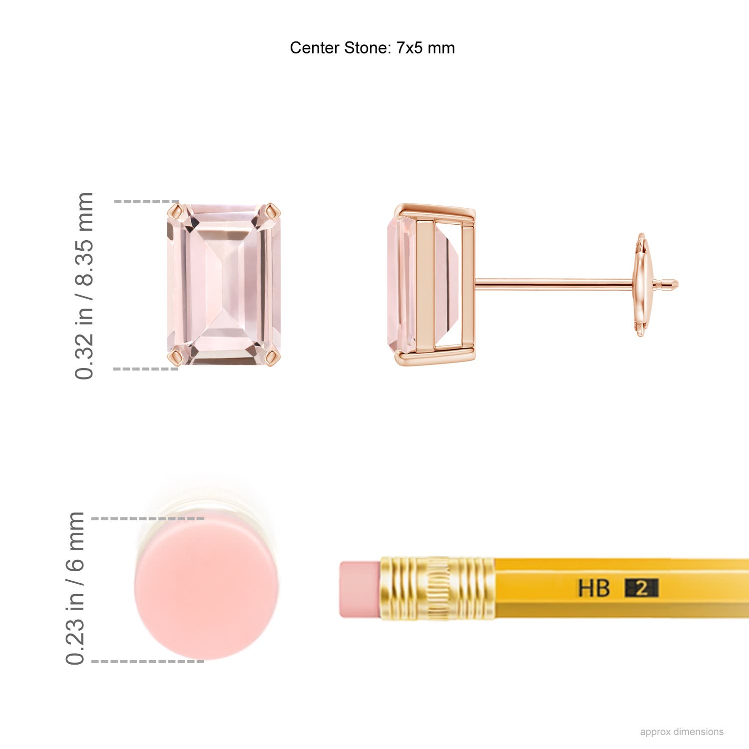 AA - Morganite / 1.8 CT / 14 KT Rose Gold