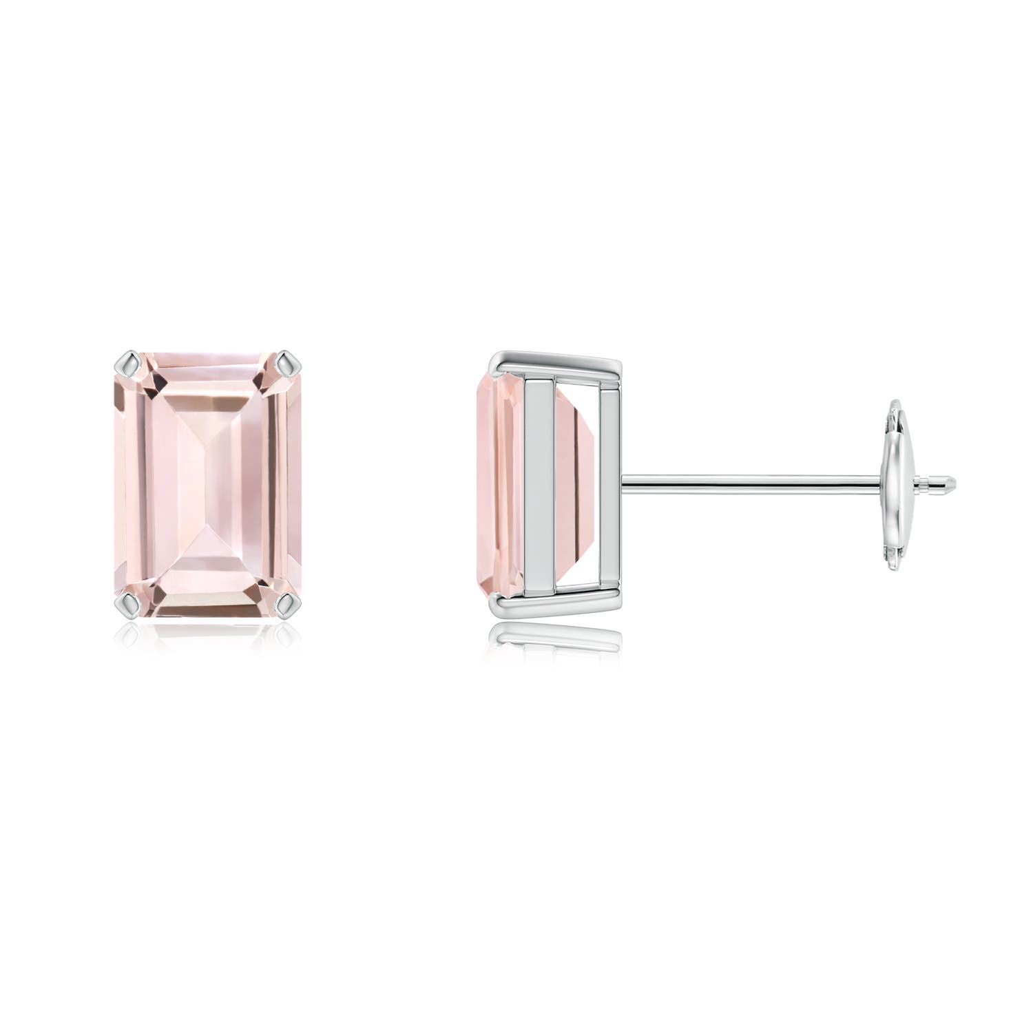 AA - Morganite / 1.8 CT / 14 KT White Gold