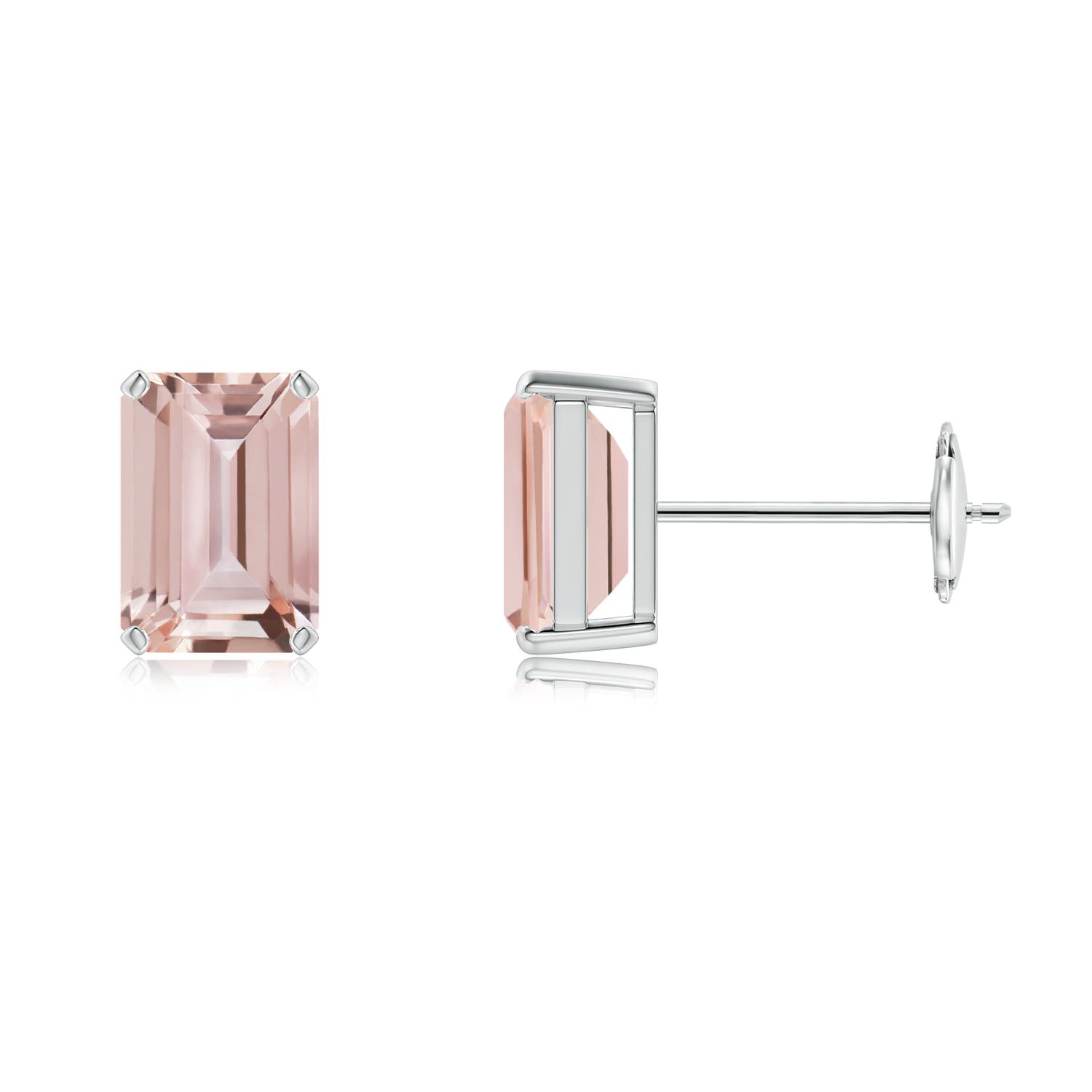 AAA - Morganite / 1.8 CT / 14 KT White Gold