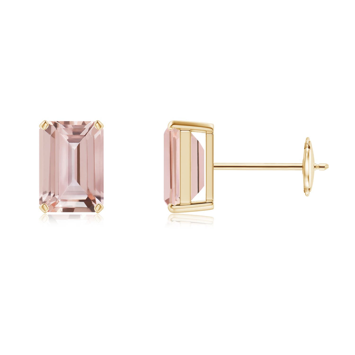 AAA - Morganite / 1.8 CT / 14 KT Yellow Gold