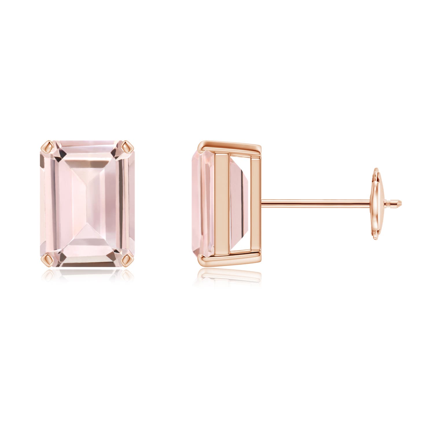 AA - Morganite / 2.8 CT / 14 KT Rose Gold