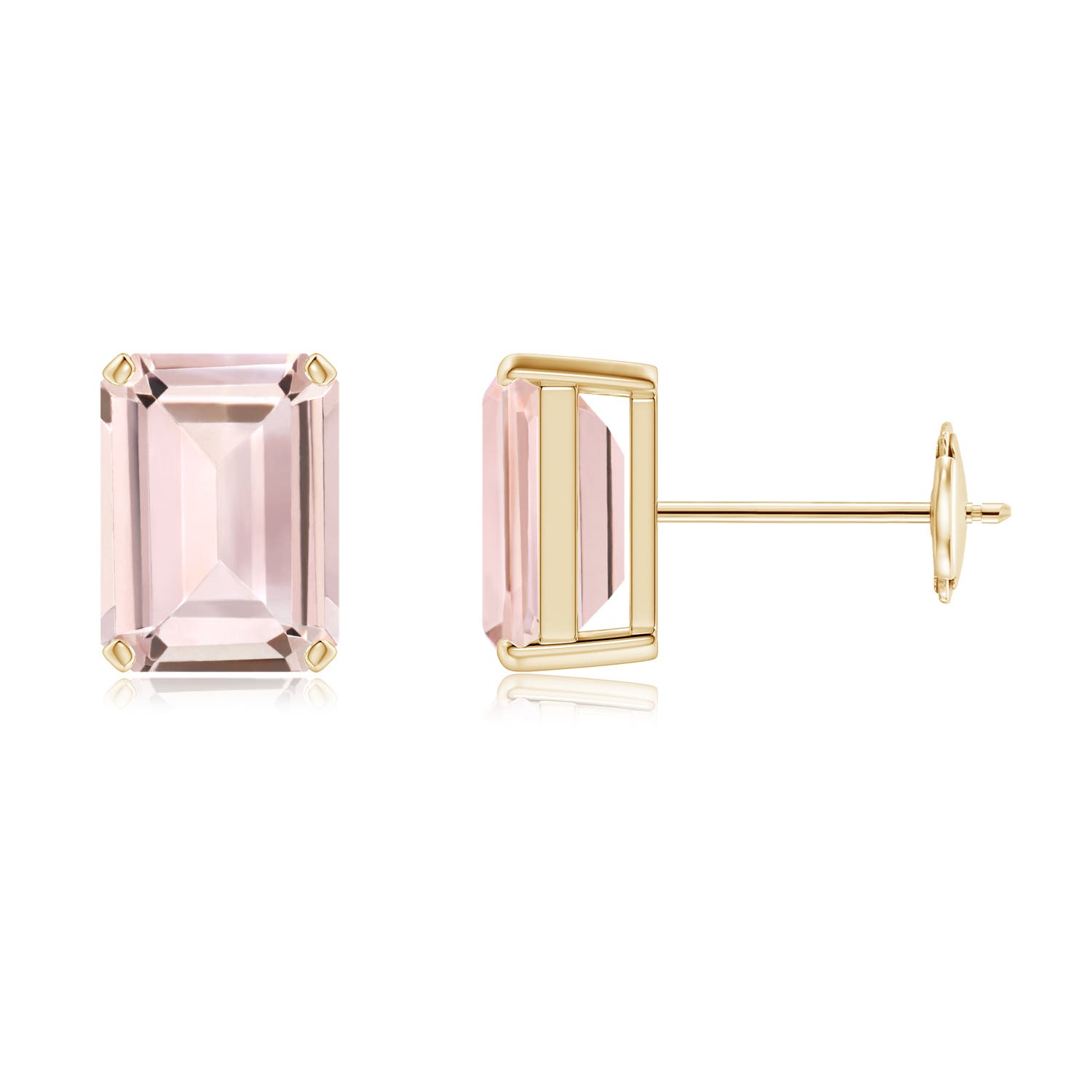 AA - Morganite / 2.8 CT / 14 KT Yellow Gold