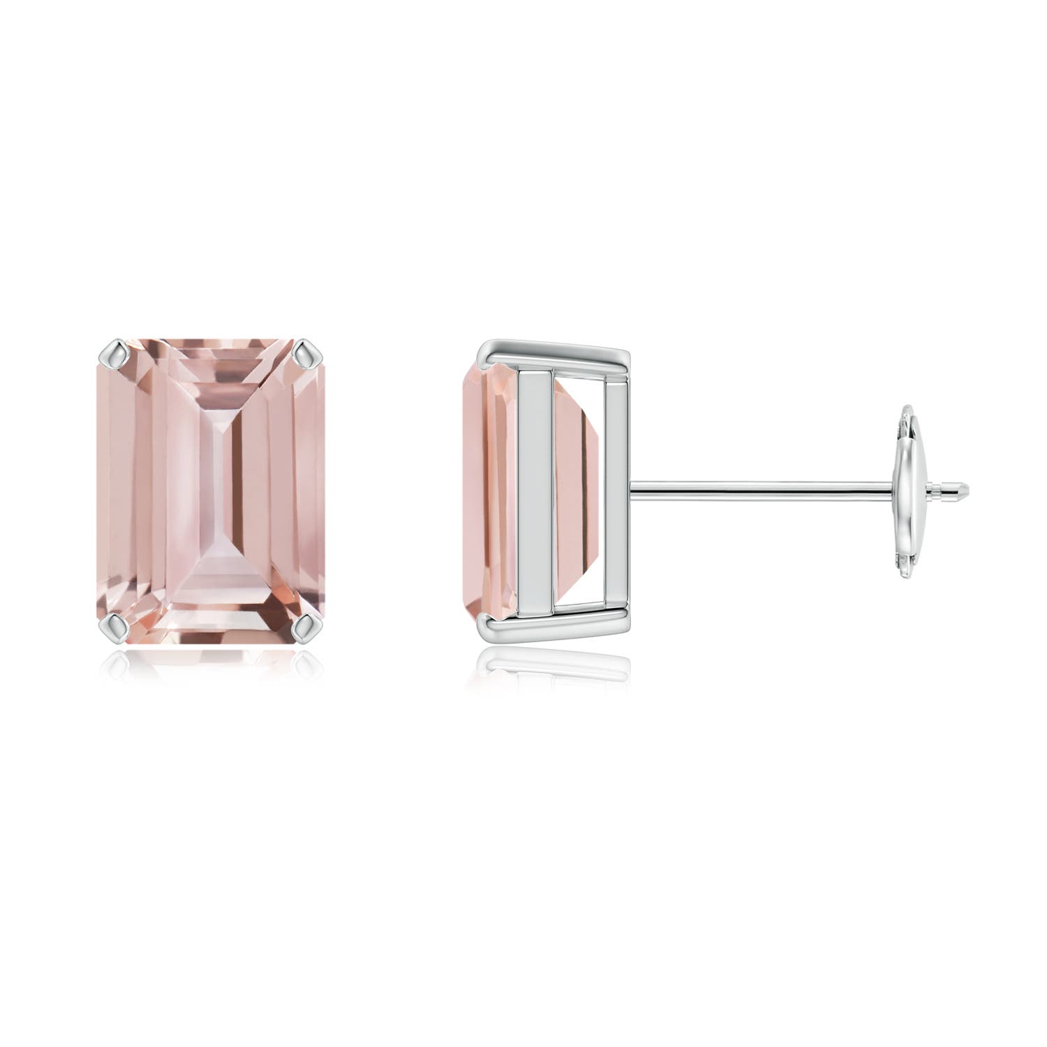 AAA - Morganite / 2.8 CT / 14 KT White Gold