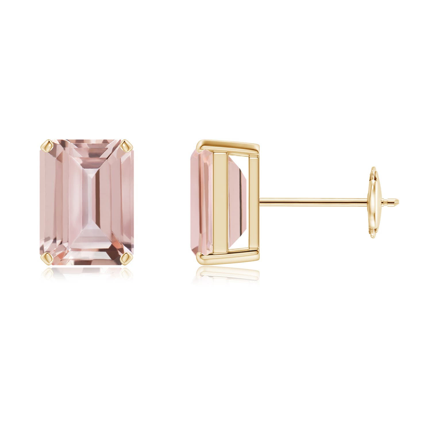 AAA - Morganite / 2.8 CT / 14 KT Yellow Gold