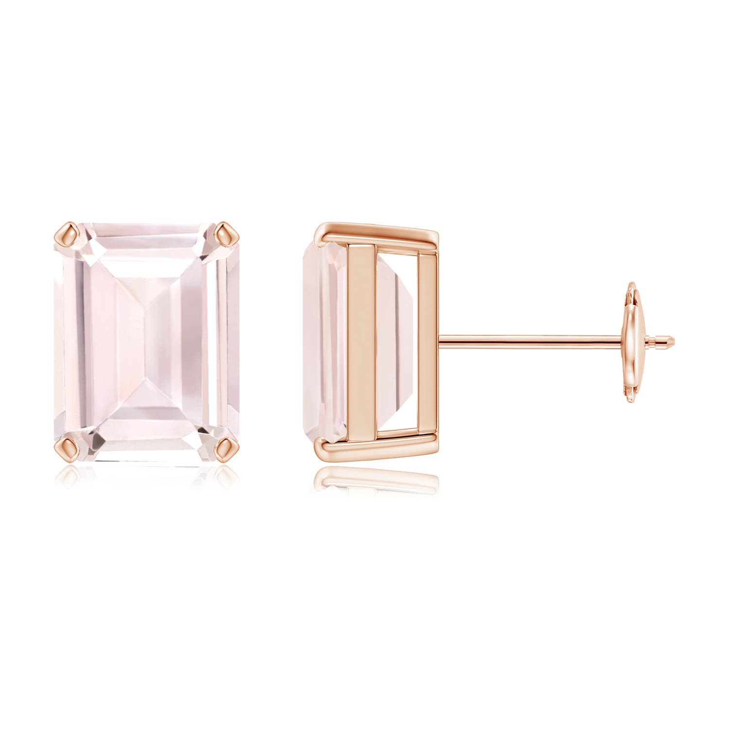 A - Morganite / 4.1 CT / 14 KT Rose Gold