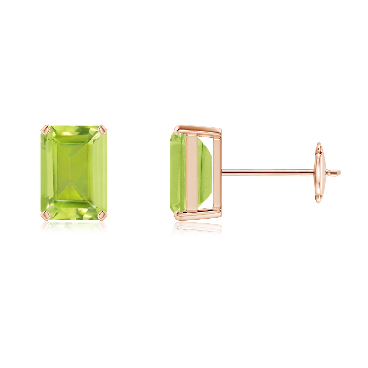 AA - Peridot / 2 CT / 14 KT Rose Gold