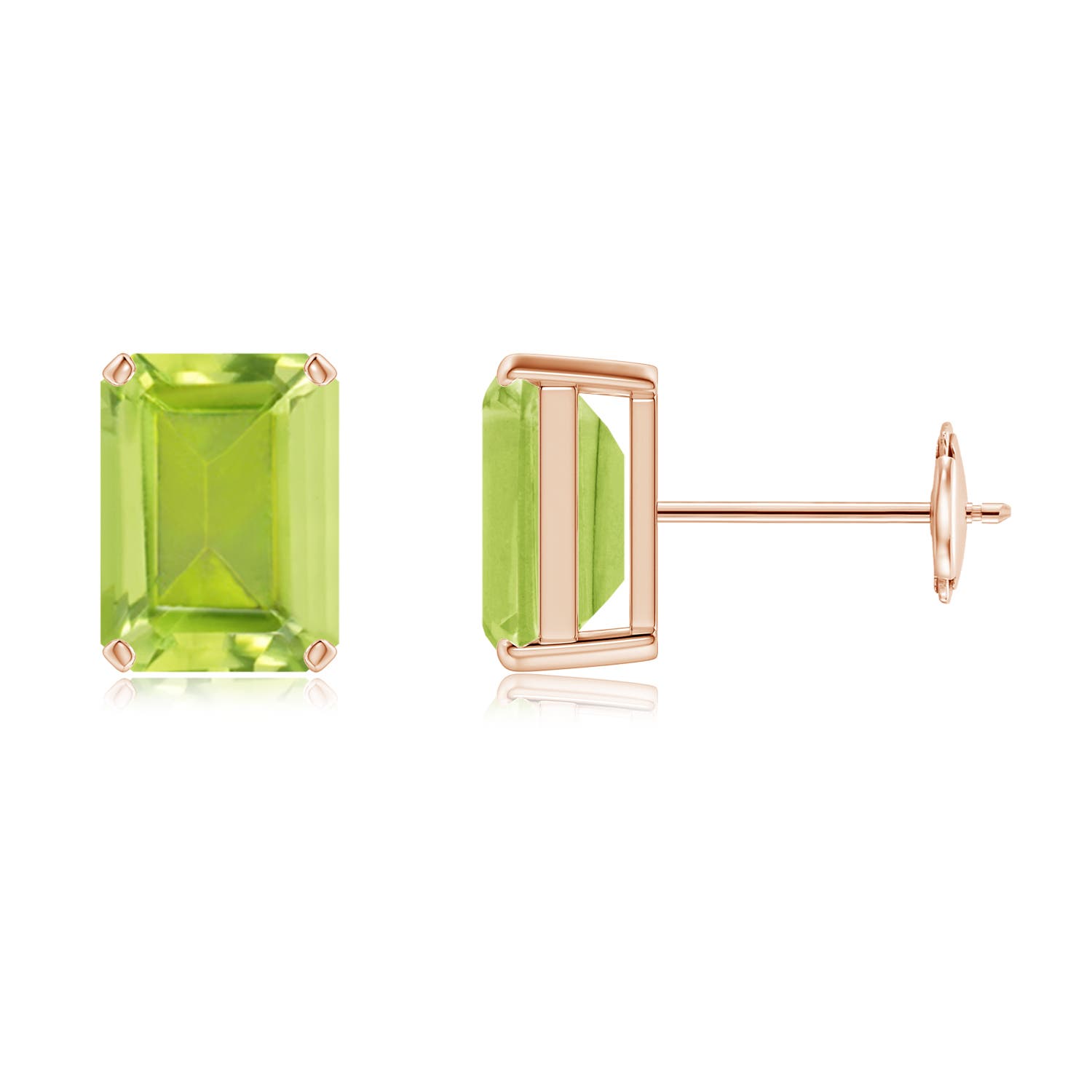 AA - Peridot / 3.2 CT / 14 KT Rose Gold