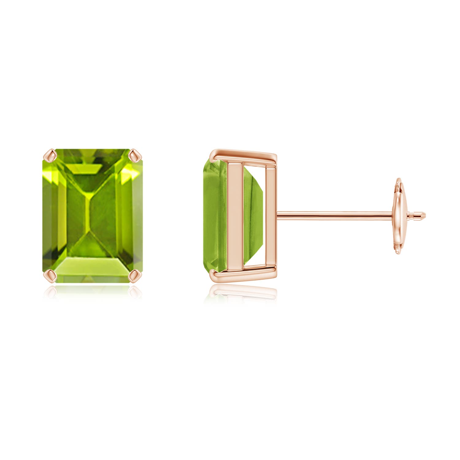 AAA - Peridot / 3.2 CT / 14 KT Rose Gold