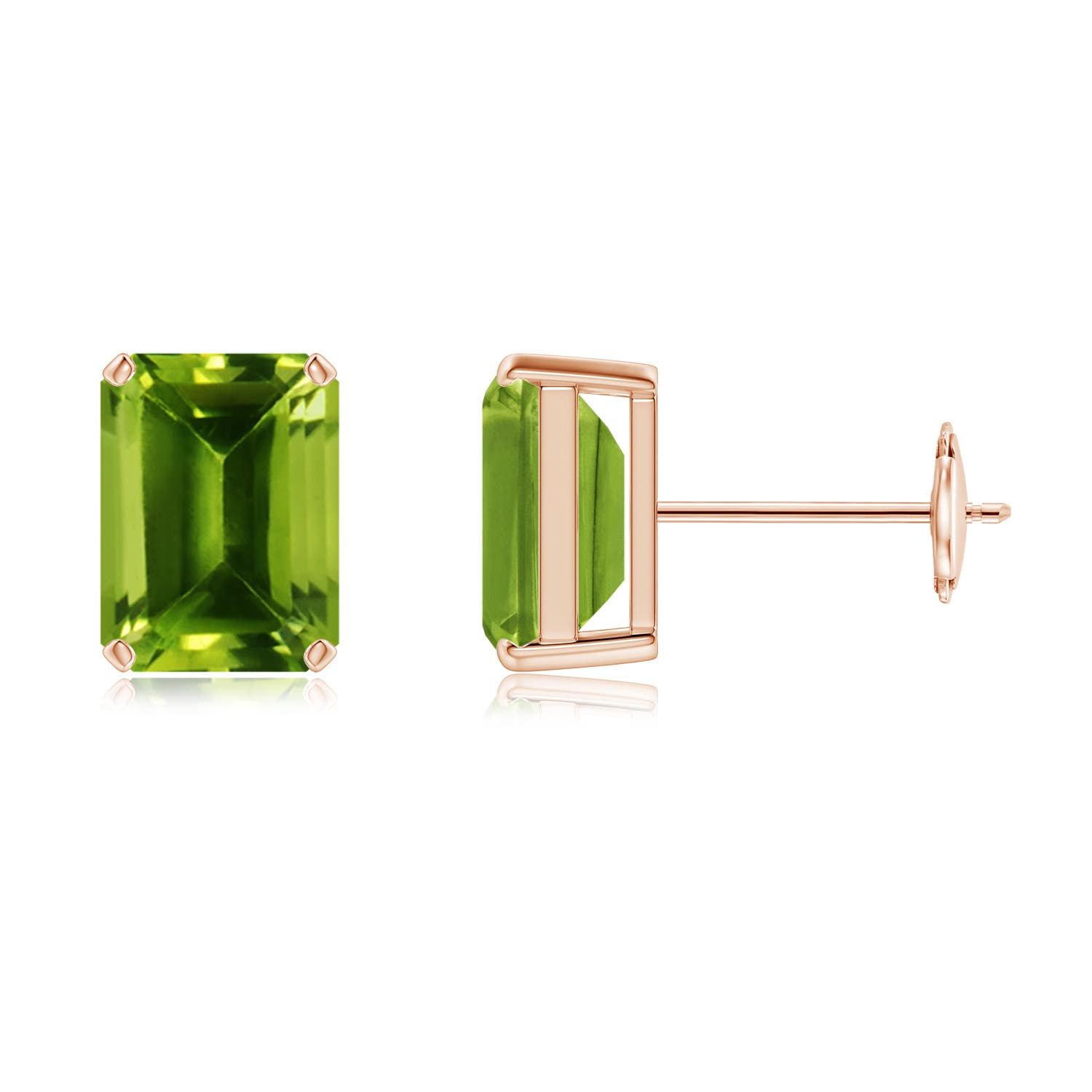 AAAA - Peridot / 3.2 CT / 14 KT Rose Gold