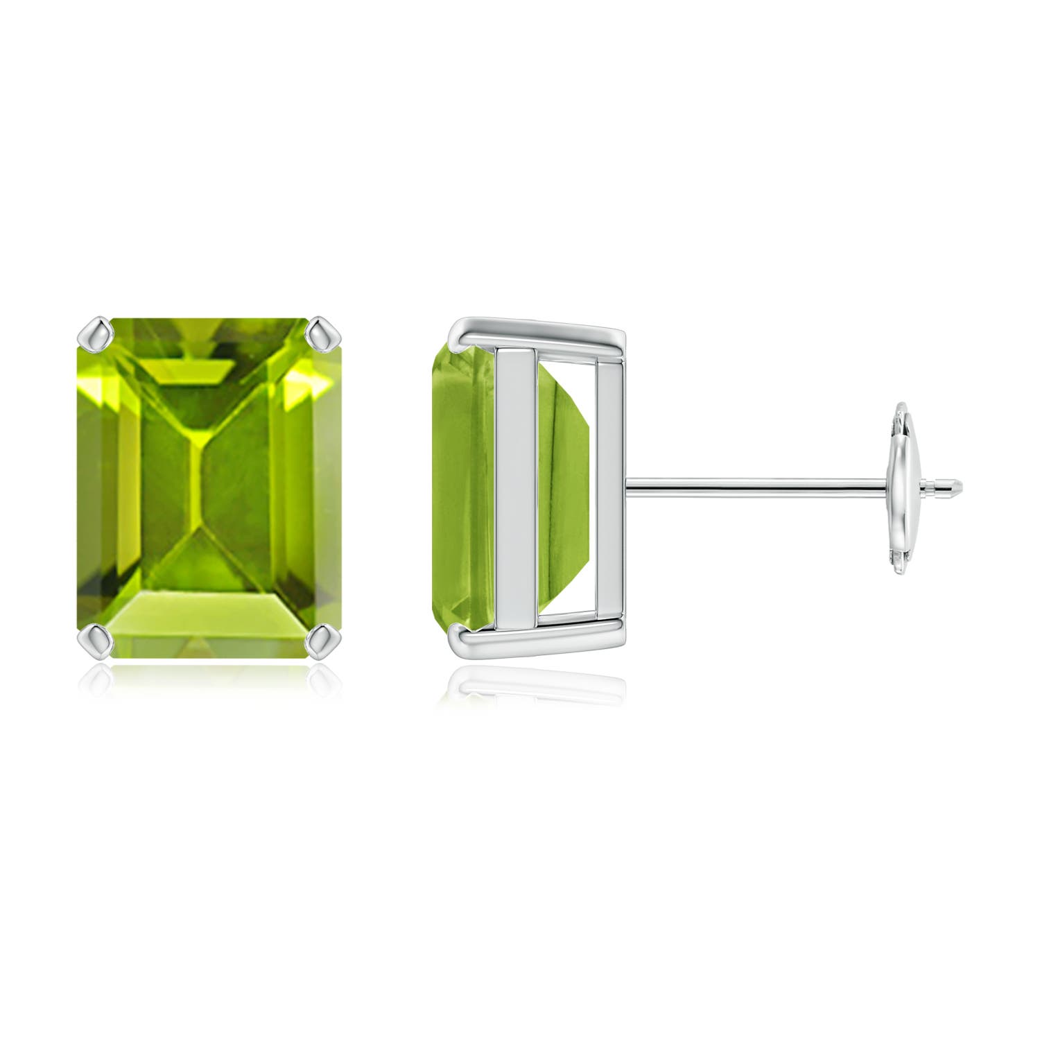 AAA - Peridot / 4.7 CT / 14 KT White Gold