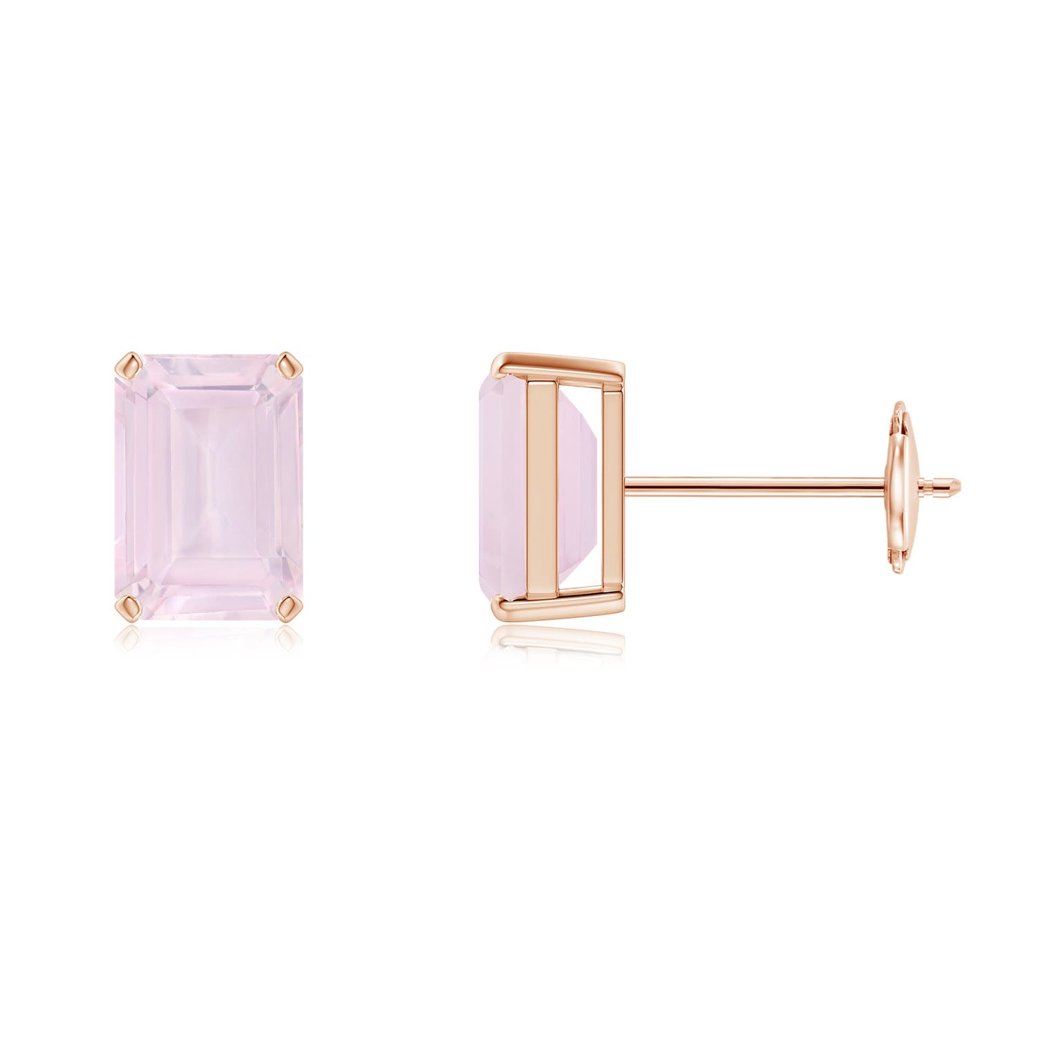 A - Rose Quartz / 1.7 CT / 14 KT Rose Gold