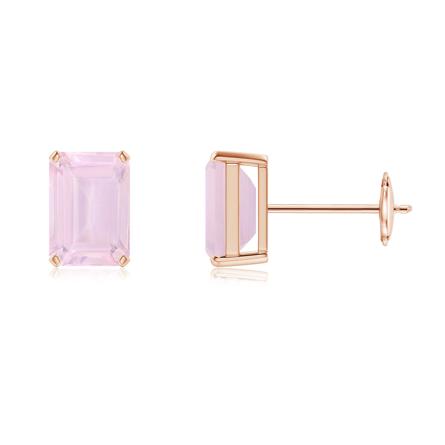 AA - Rose Quartz / 1.7 CT / 14 KT Rose Gold