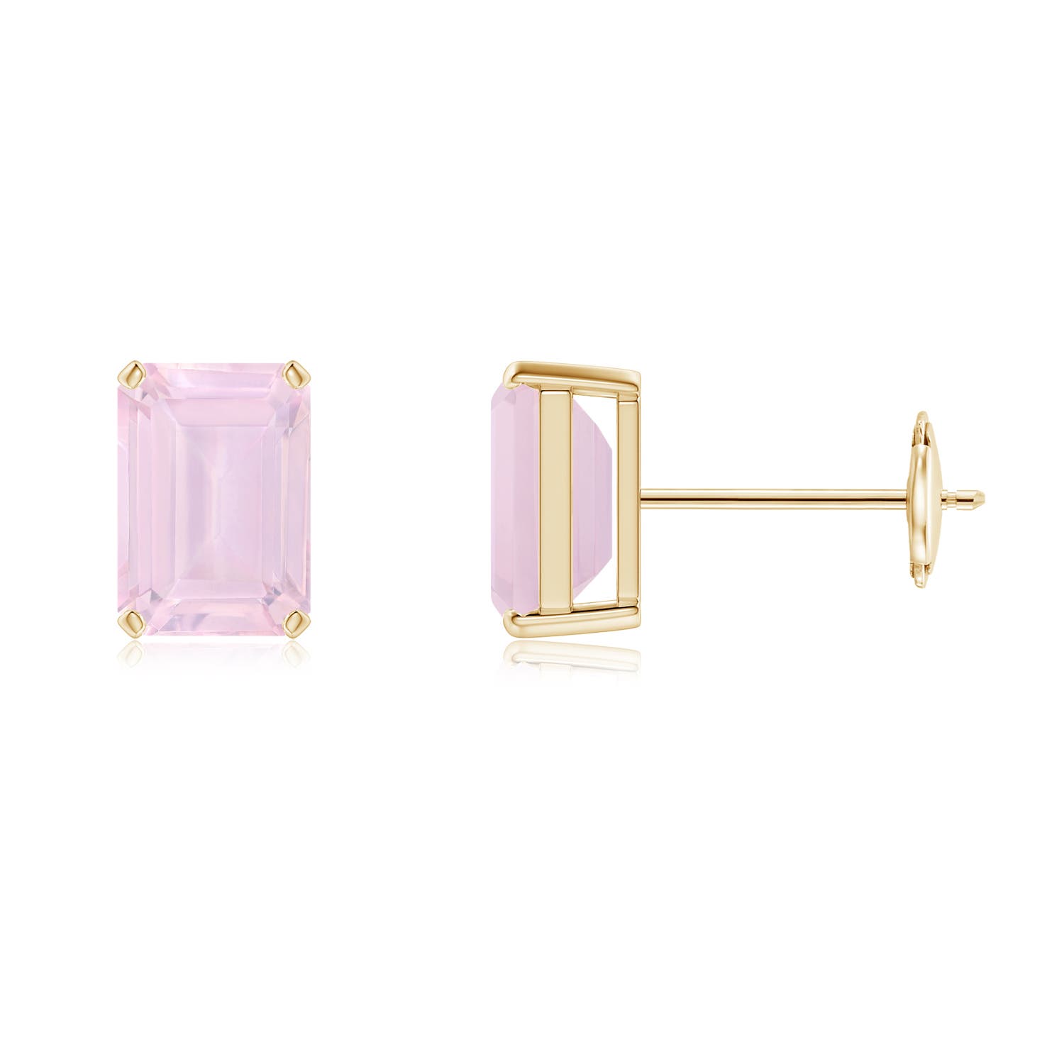 AA - Rose Quartz / 1.7 CT / 14 KT Yellow Gold