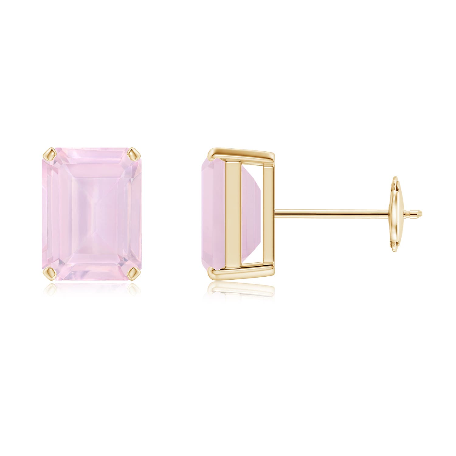 AA - Rose Quartz / 3.1 CT / 14 KT Yellow Gold