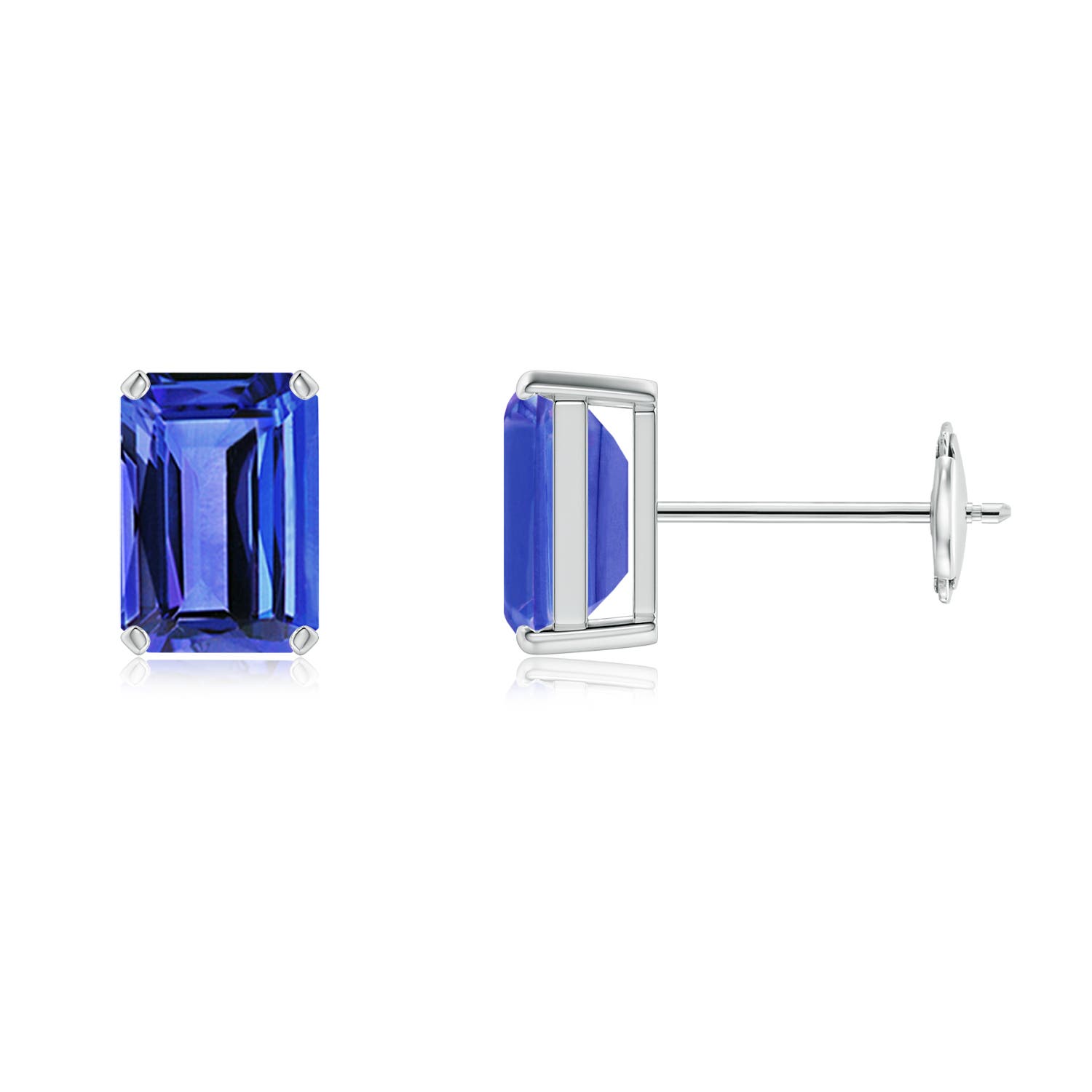 AAA - Tanzanite / 2 CT / 14 KT White Gold