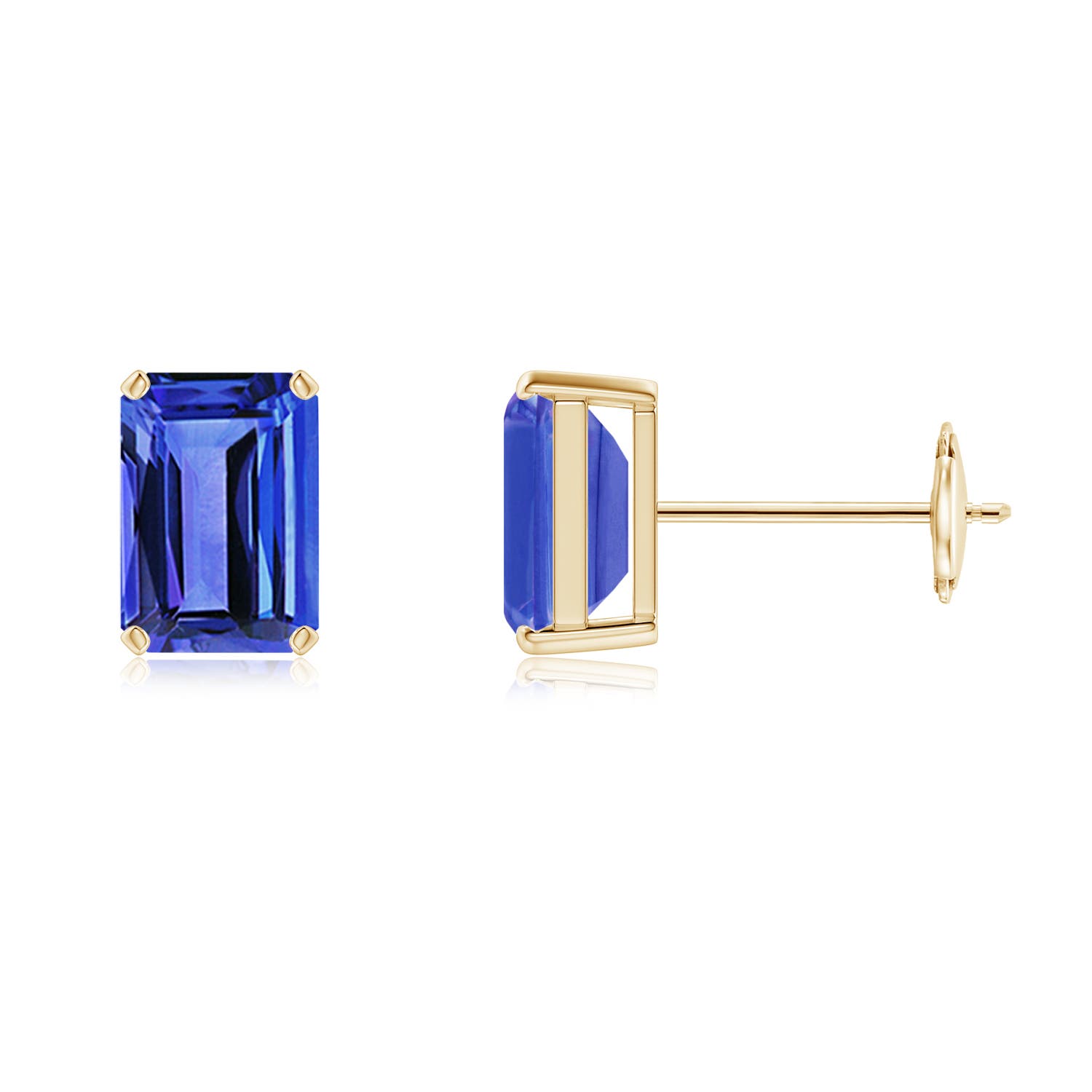 AAA - Tanzanite / 2 CT / 14 KT Yellow Gold