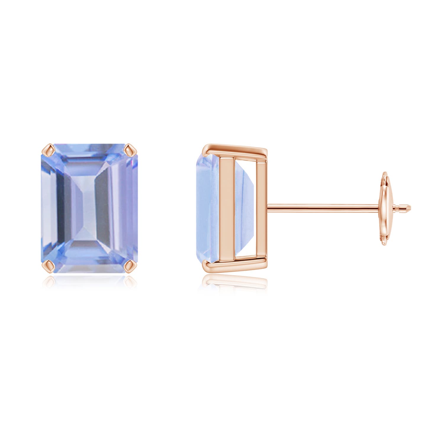 A - Tanzanite / 3 CT / 14 KT Rose Gold