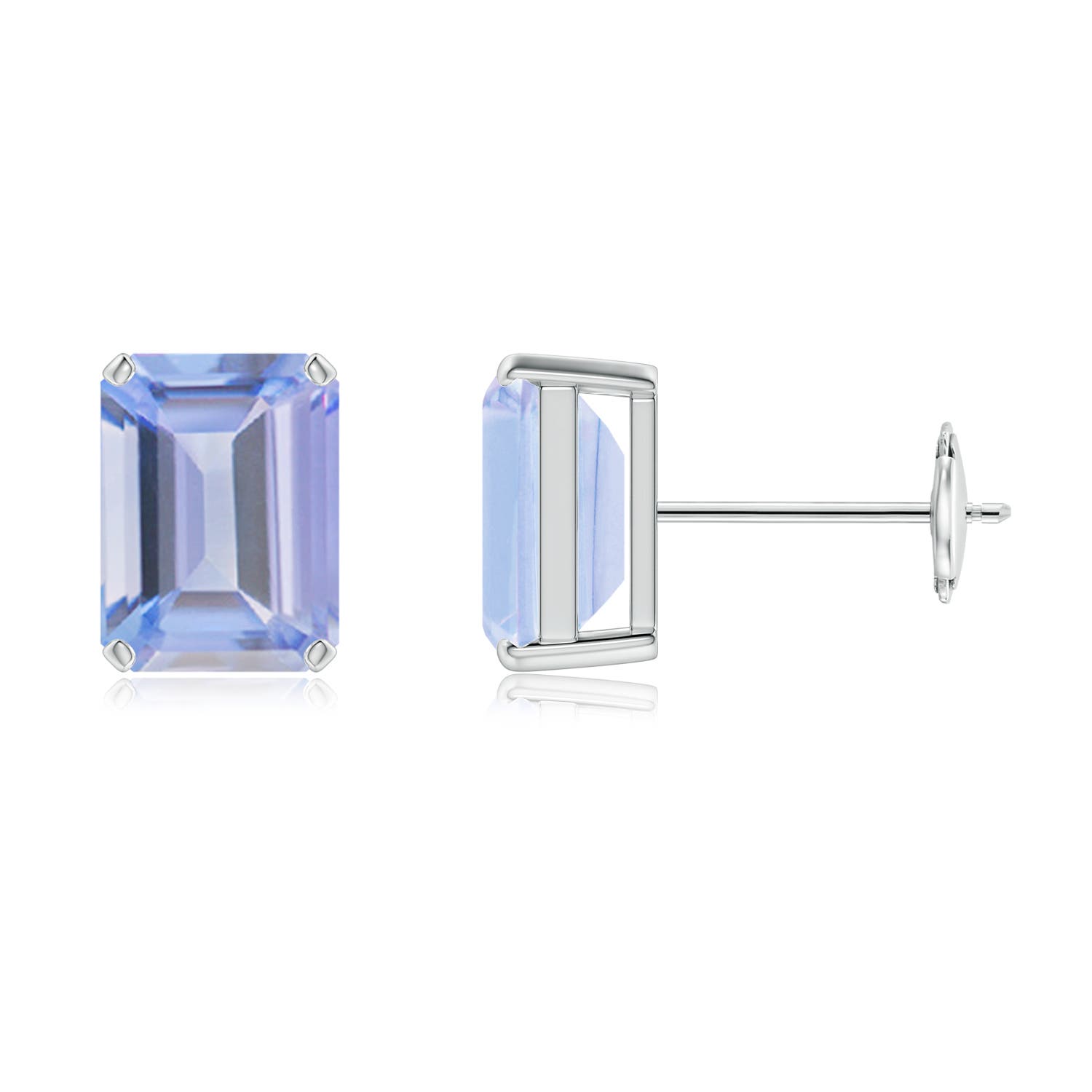 A - Tanzanite / 3 CT / 14 KT White Gold