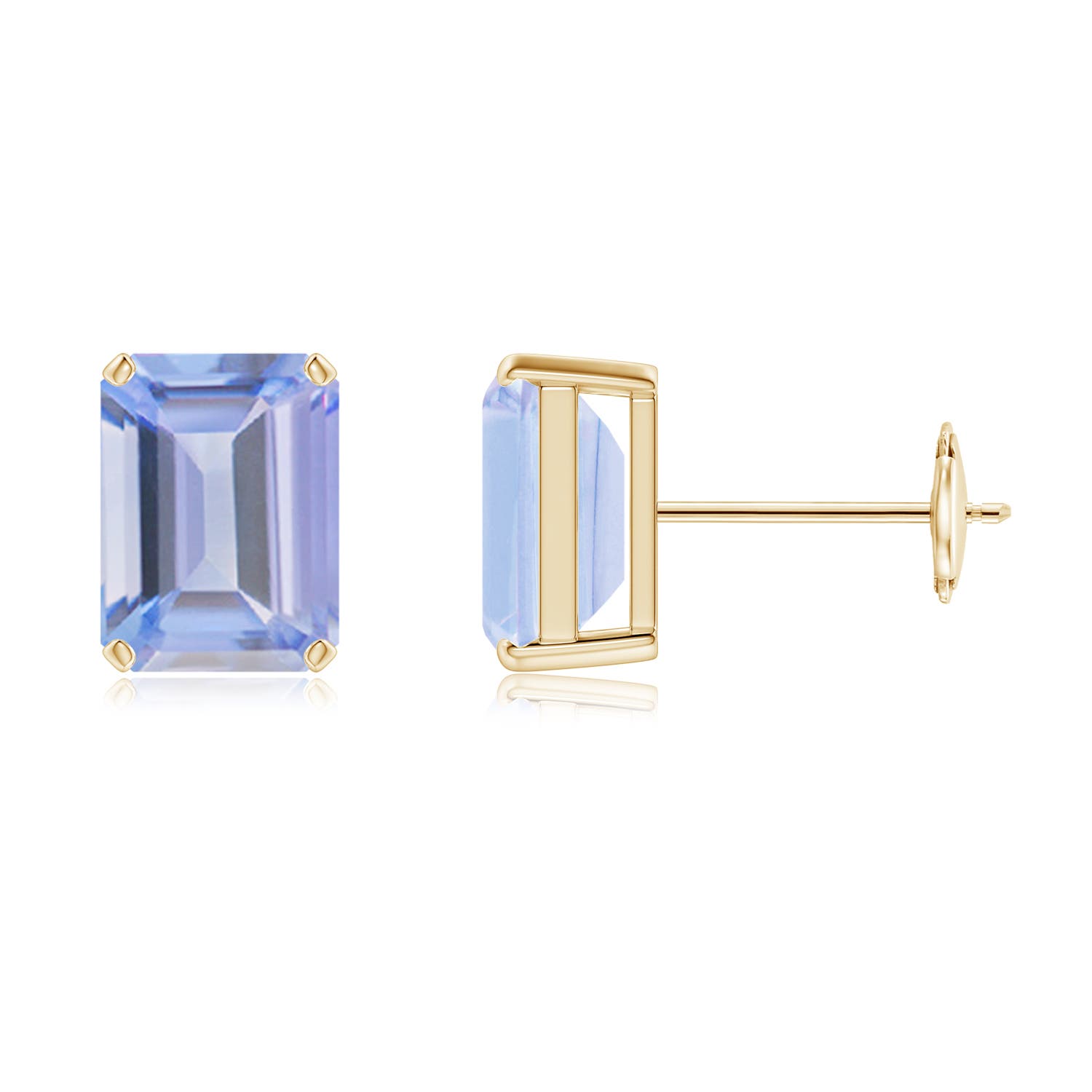 A - Tanzanite / 3 CT / 14 KT Yellow Gold