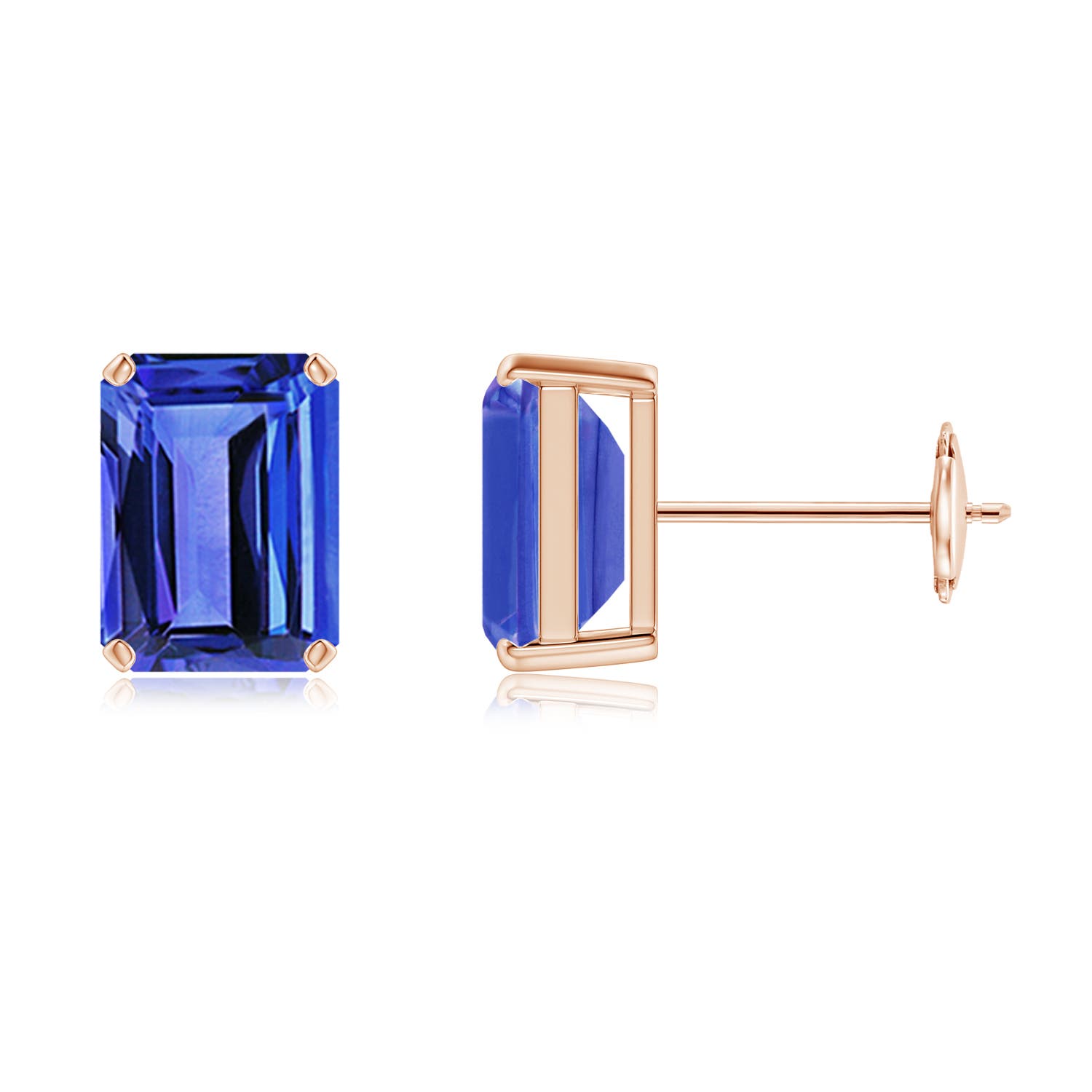 AAA - Tanzanite / 3 CT / 14 KT Rose Gold