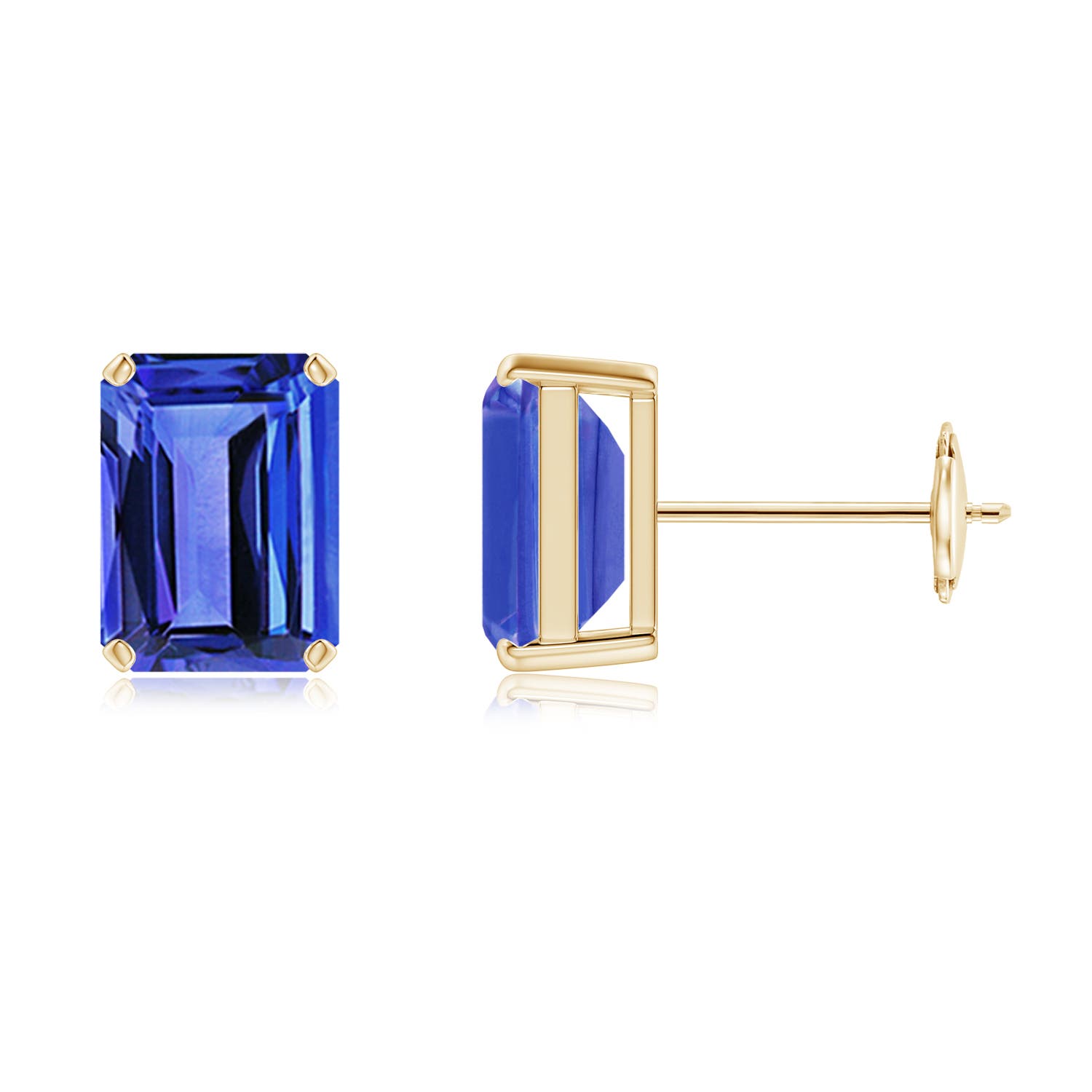 AAA - Tanzanite / 3 CT / 14 KT Yellow Gold