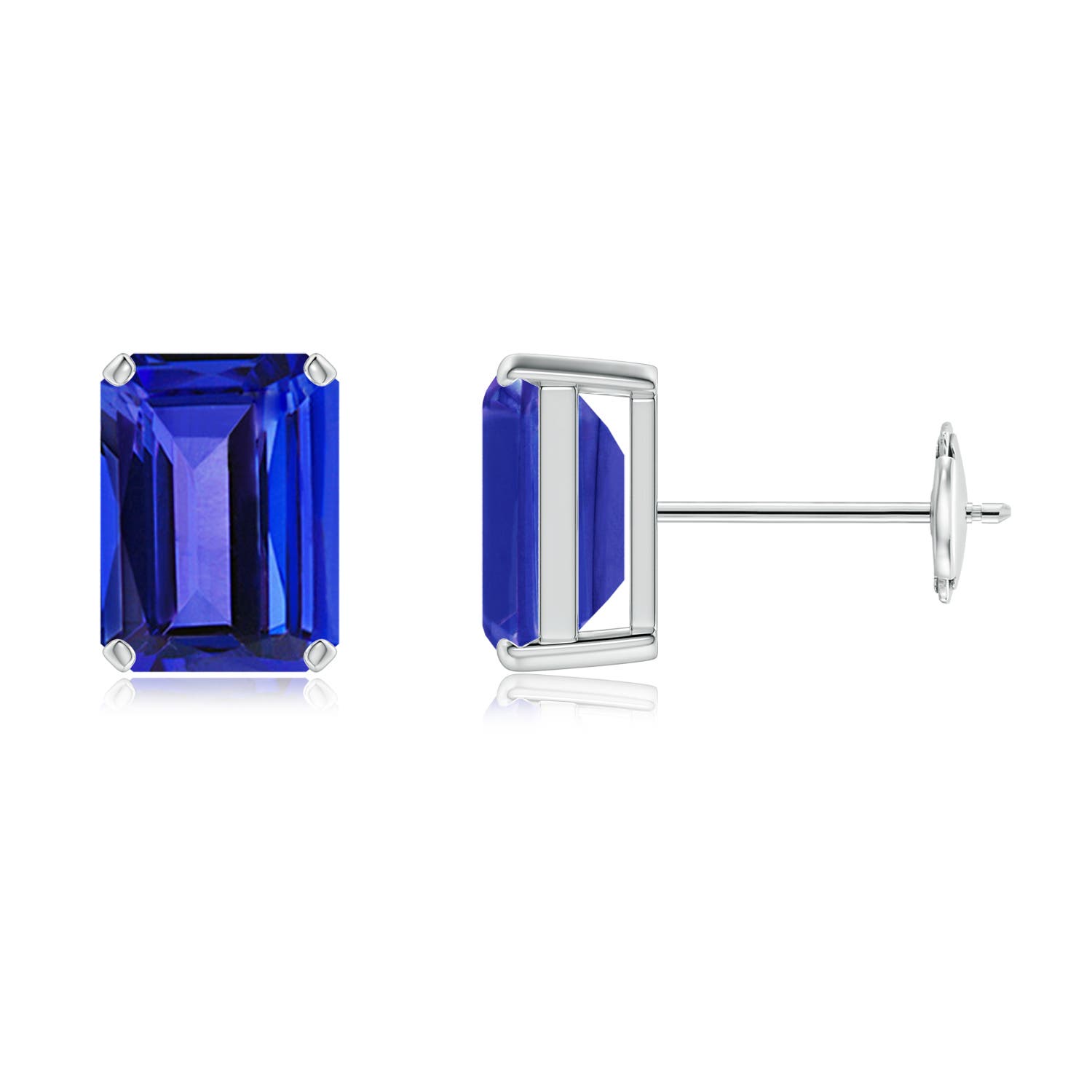 AAAA - Tanzanite / 3 CT / 14 KT White Gold