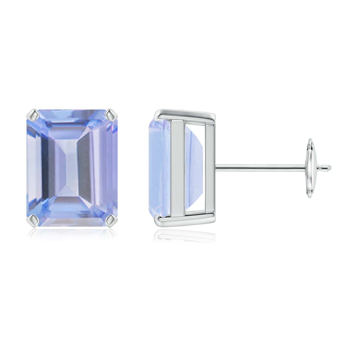 A - Tanzanite / 4.8 CT / 14 KT White Gold