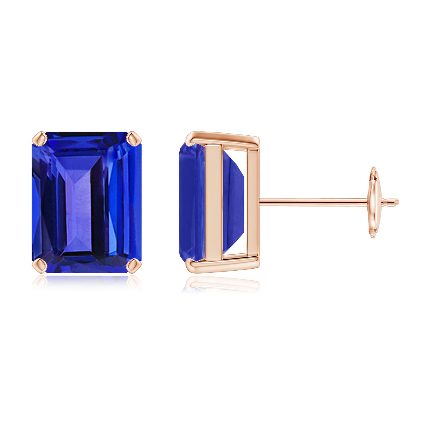 AAAA - Tanzanite / 4.8 CT / 14 KT Rose Gold