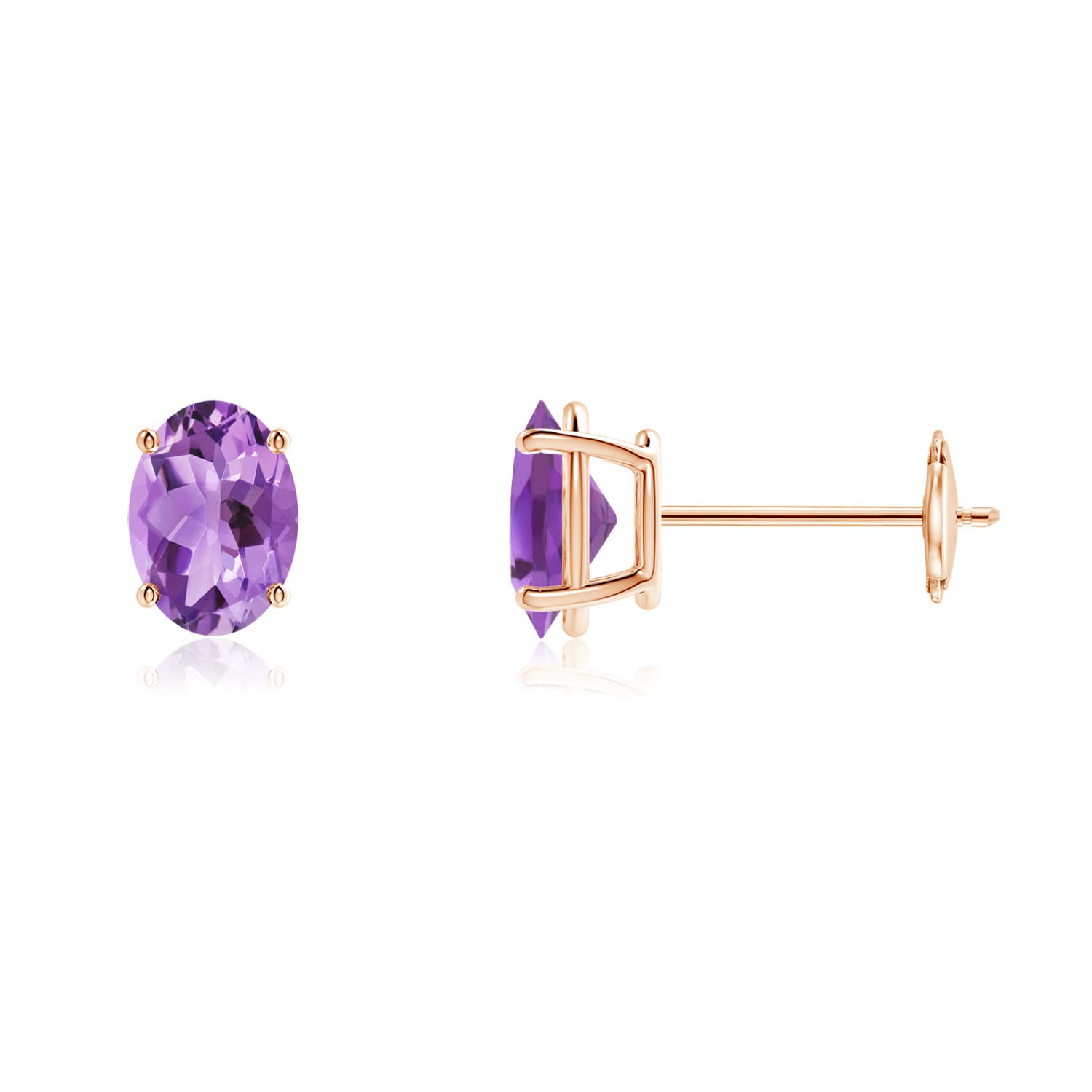 A - Amethyst / 1.4 CT / 14 KT Rose Gold