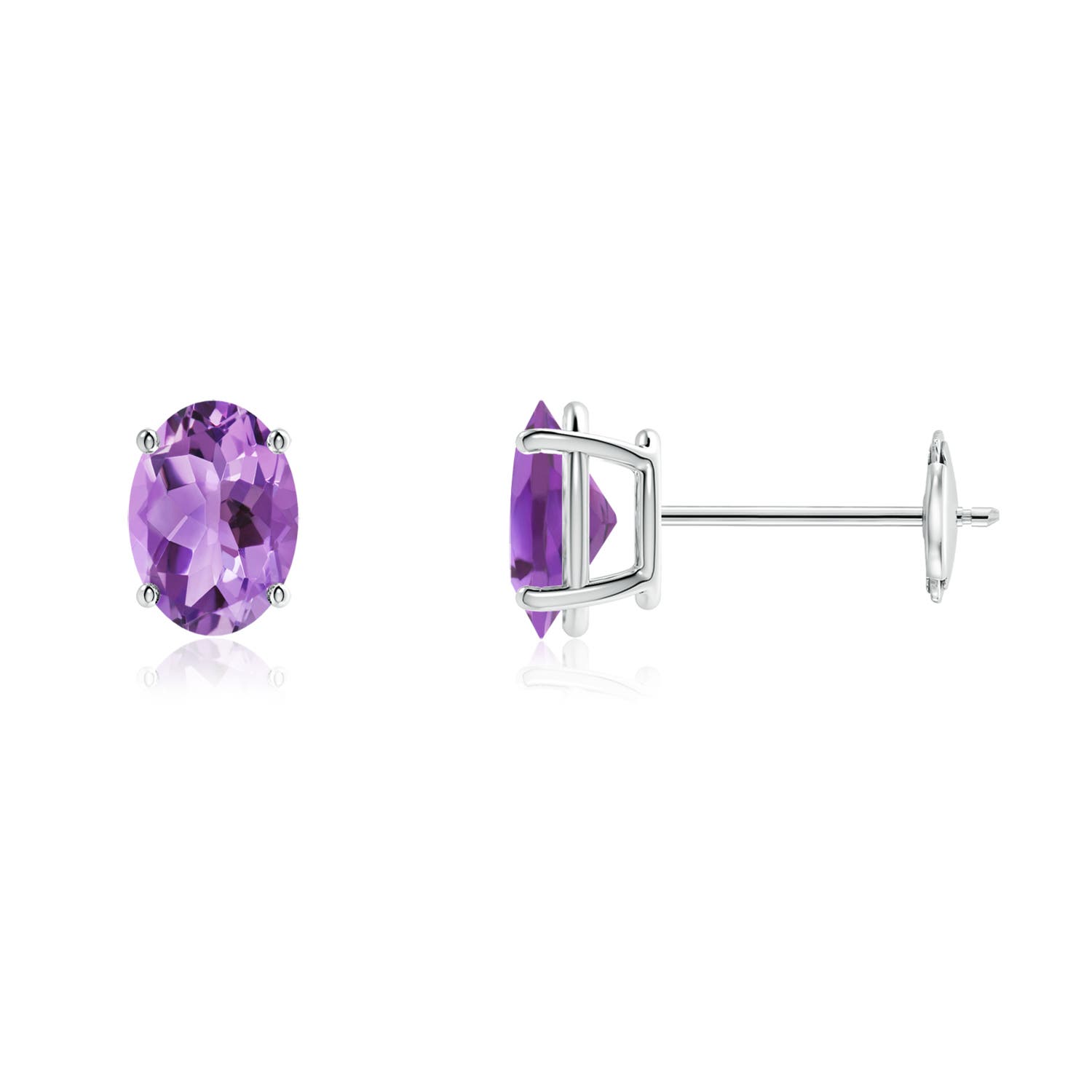 A - Amethyst / 1.4 CT / 14 KT White Gold