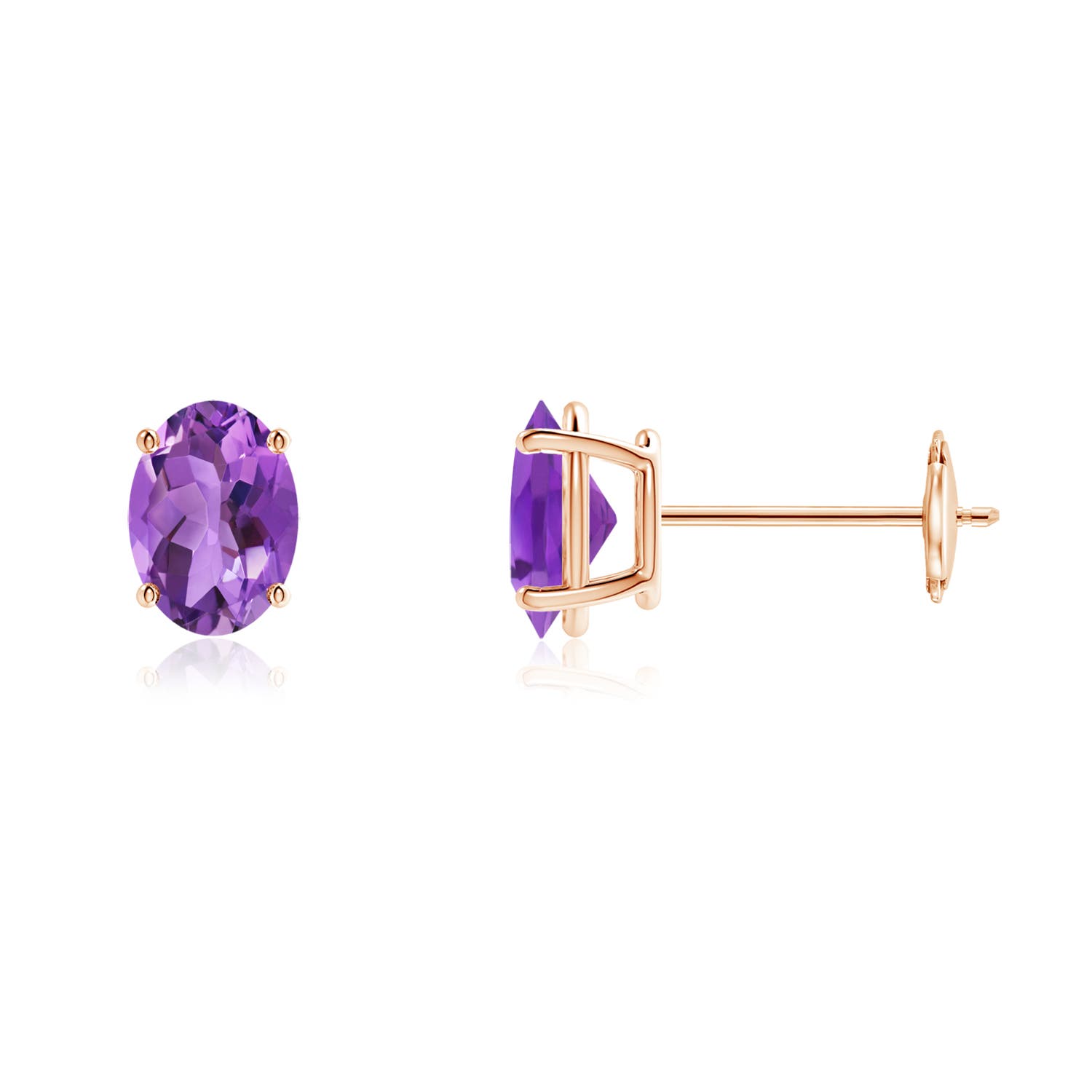 AA - Amethyst / 1.4 CT / 14 KT Rose Gold