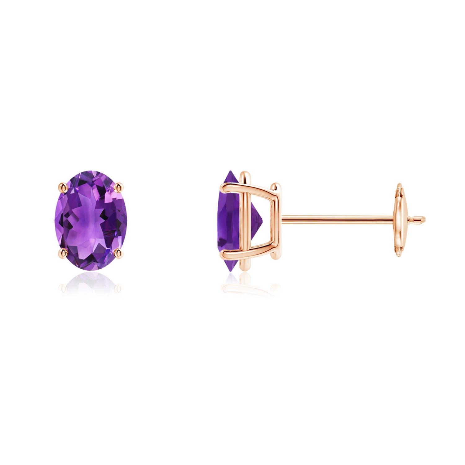 AAA - Amethyst / 1.4 CT / 14 KT Rose Gold