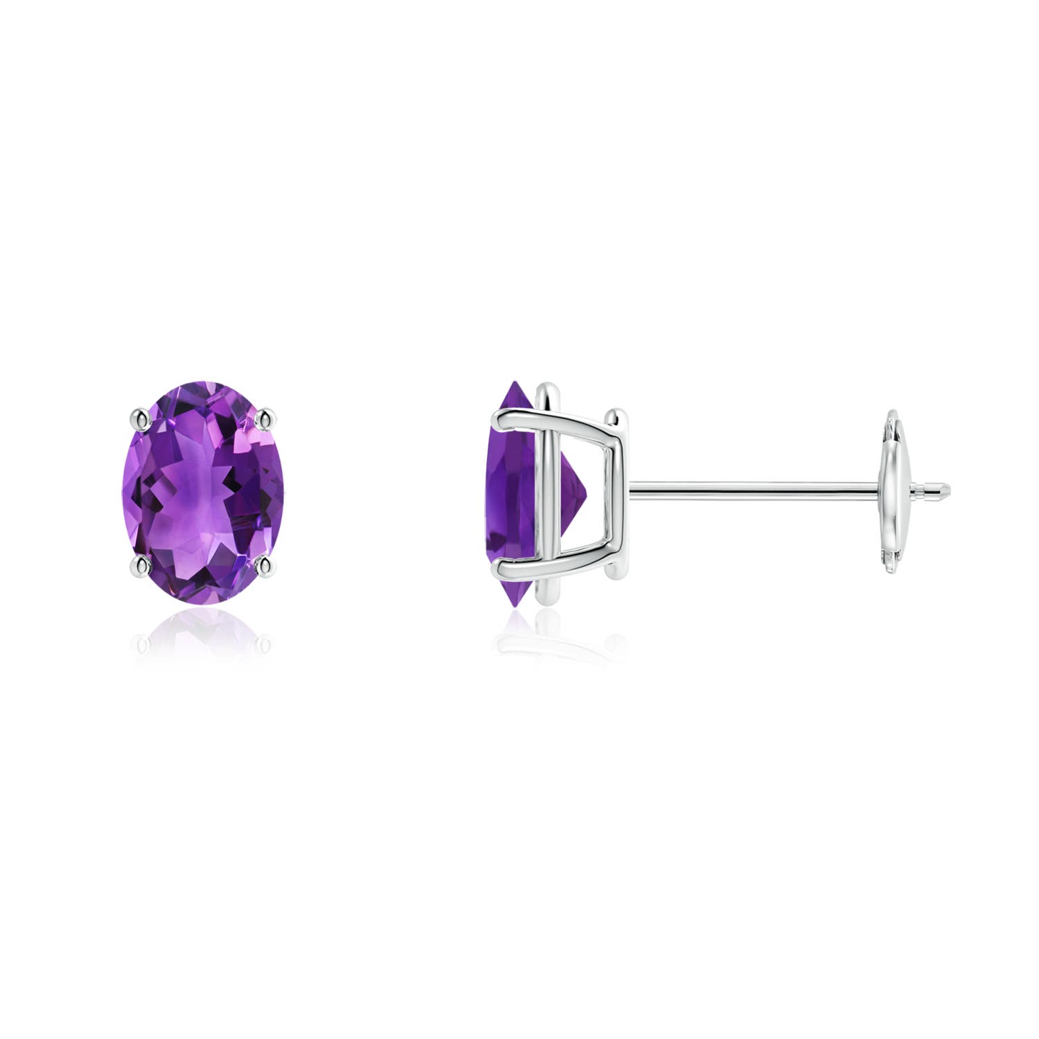 AAA - Amethyst / 1.4 CT / 14 KT White Gold