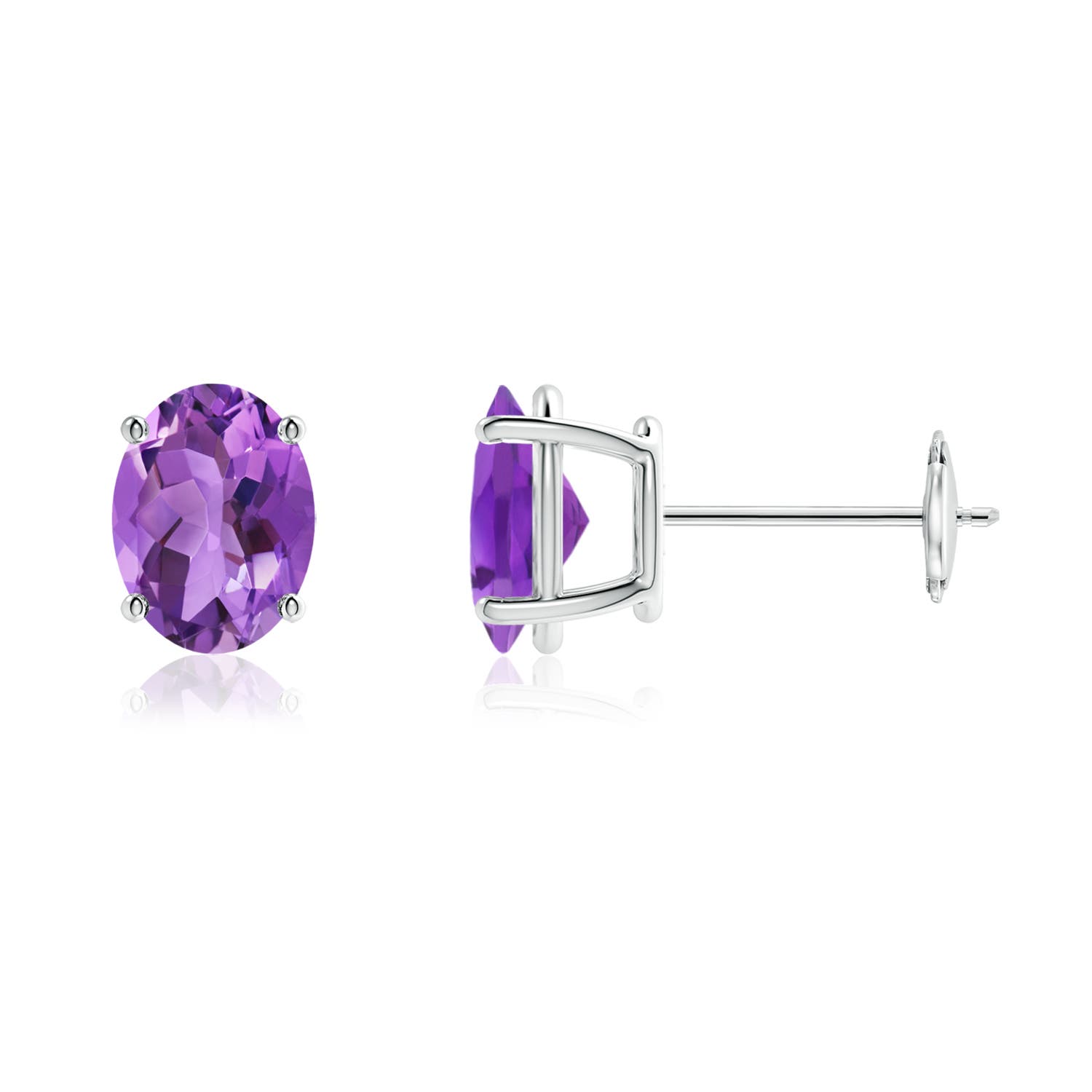 AA - Amethyst / 2.3 CT / 14 KT White Gold