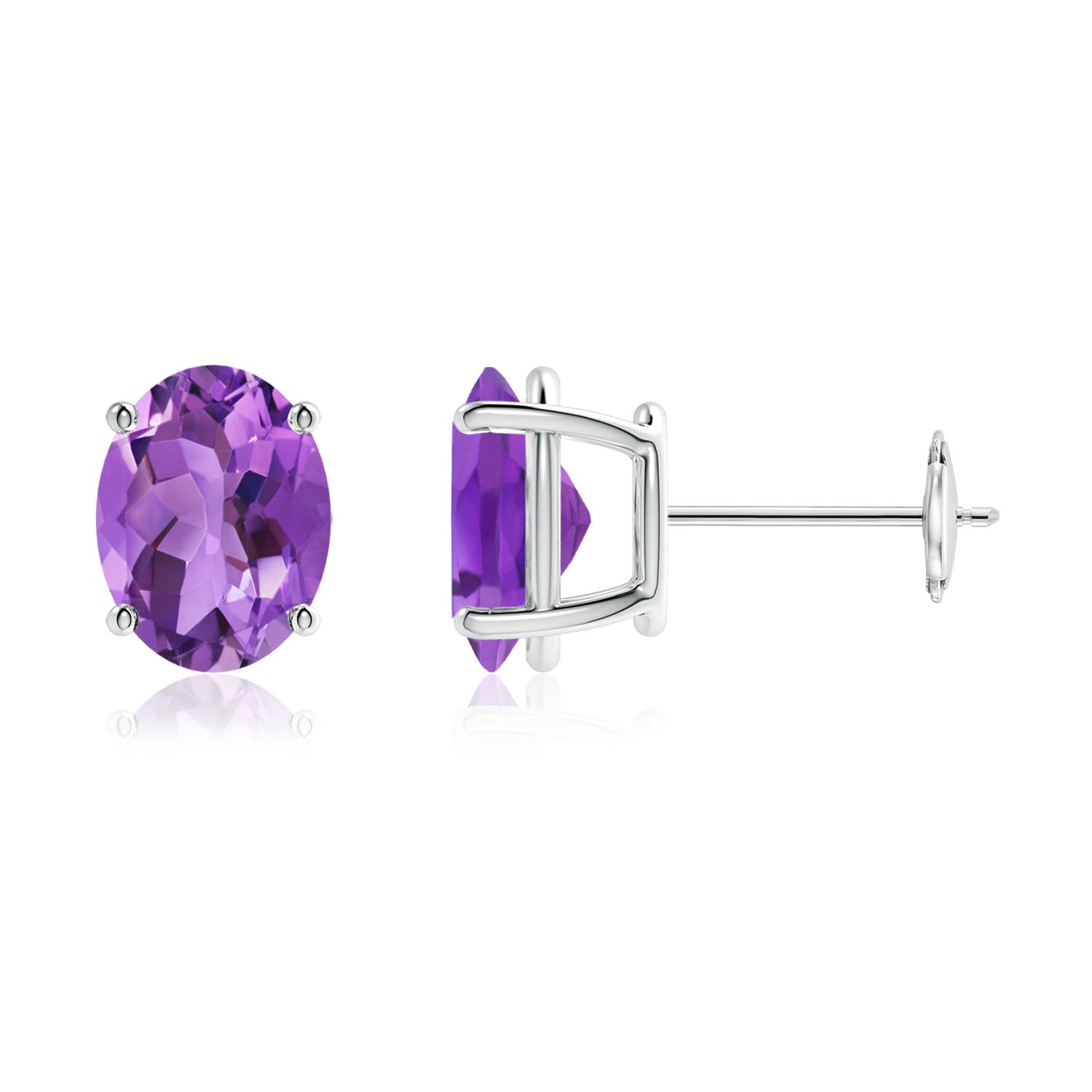 AA - Amethyst / 3.2 CT / 14 KT White Gold