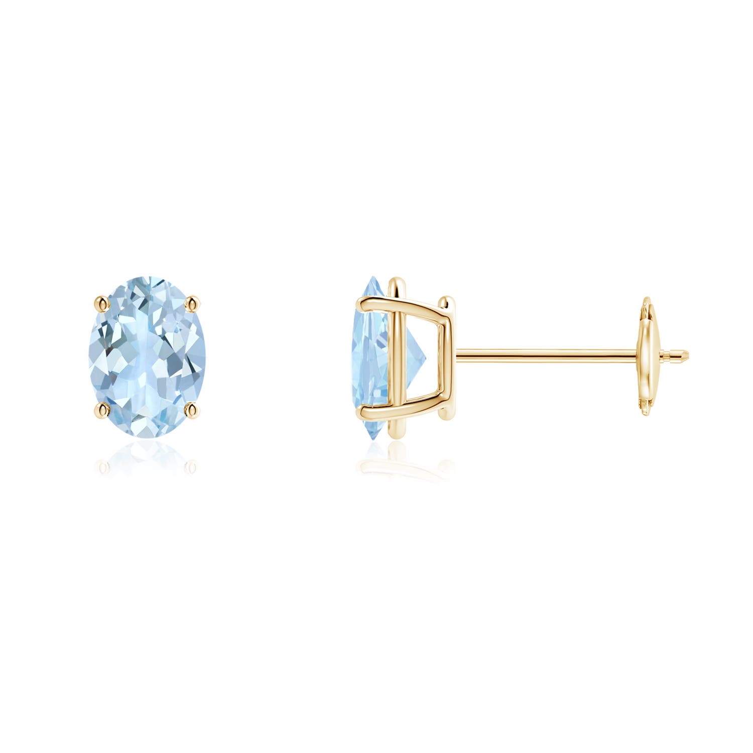 AA - Aquamarine / 1.2 CT / 14 KT Yellow Gold