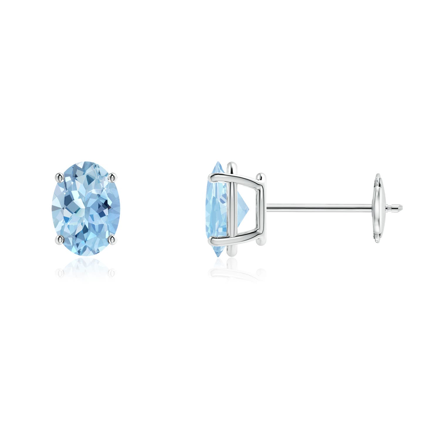 AAA - Aquamarine / 1.2 CT / 14 KT White Gold