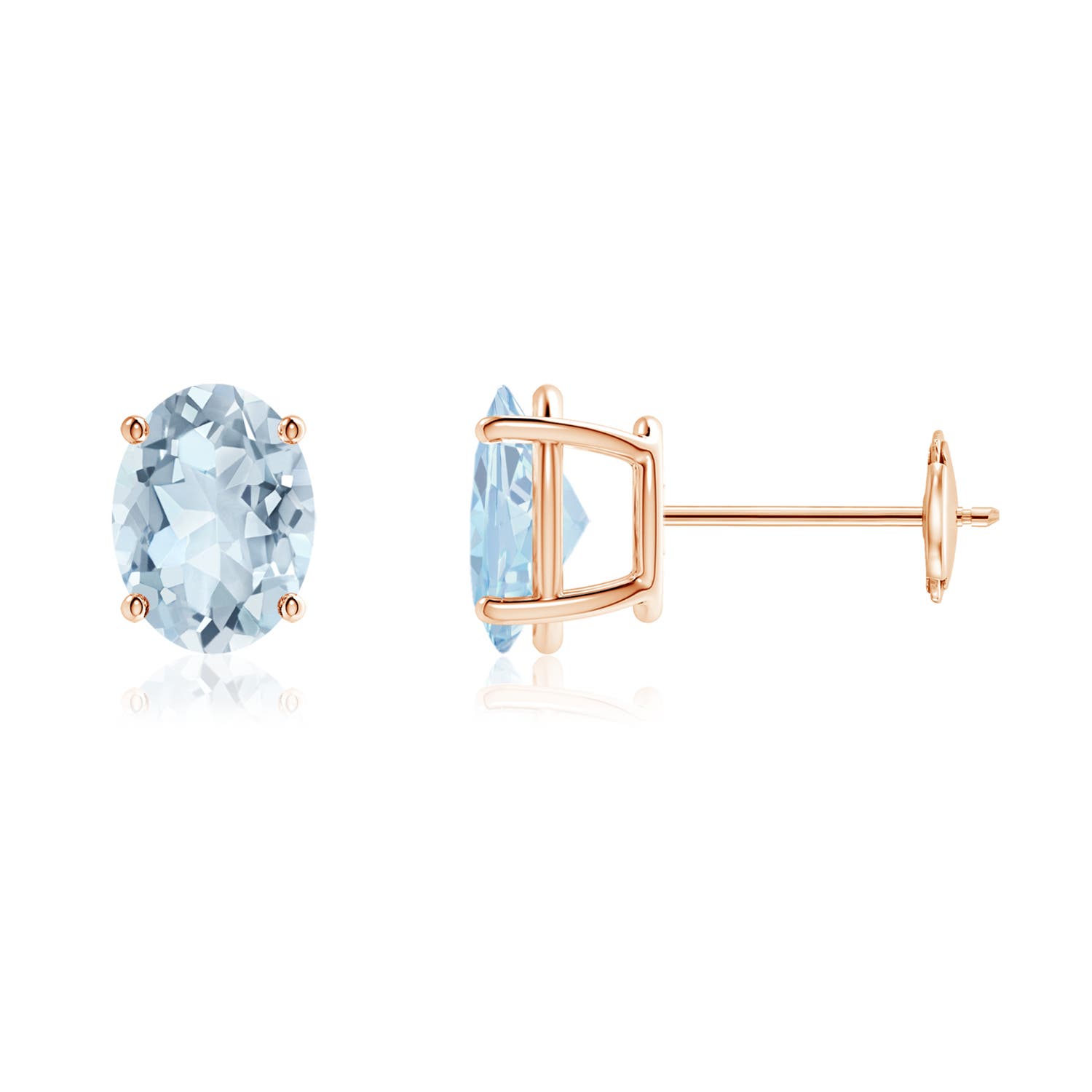 A - Aquamarine / 2 CT / 14 KT Rose Gold